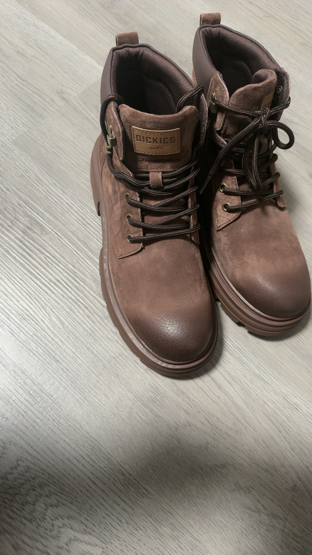 custom review-Dickies Короткий MID Голень Мартин Boot Мужской Стиль Майярд Коричневый