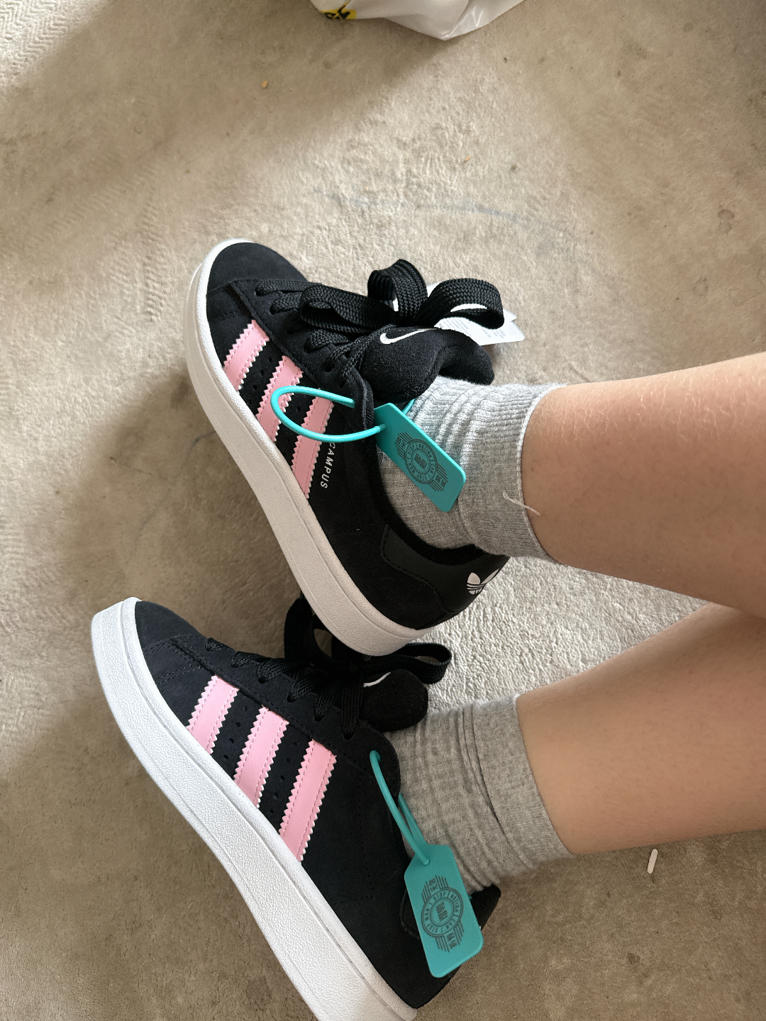 custom review-Adidas Originals CAMPUS 00s Устойчивые к истиранию низкие скейтборд-кроссовки Женские Черный Розовый