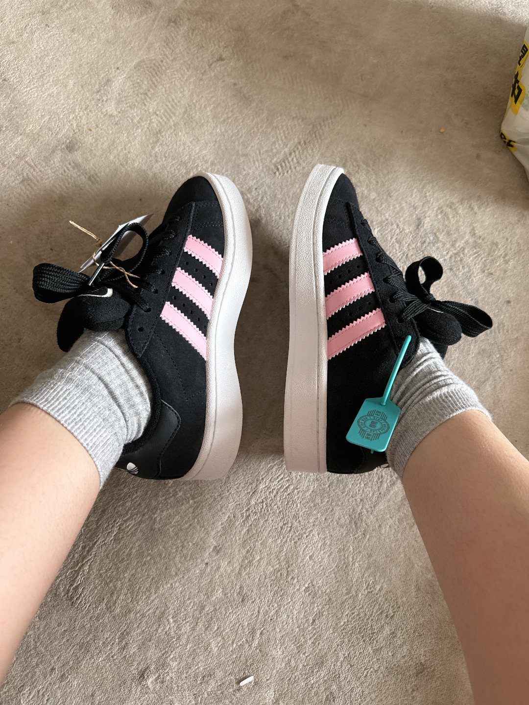 custom review-Adidas Originals CAMPUS 00s Устойчивые к истиранию низкие скейтборд-кроссовки Женские Черный Розовый