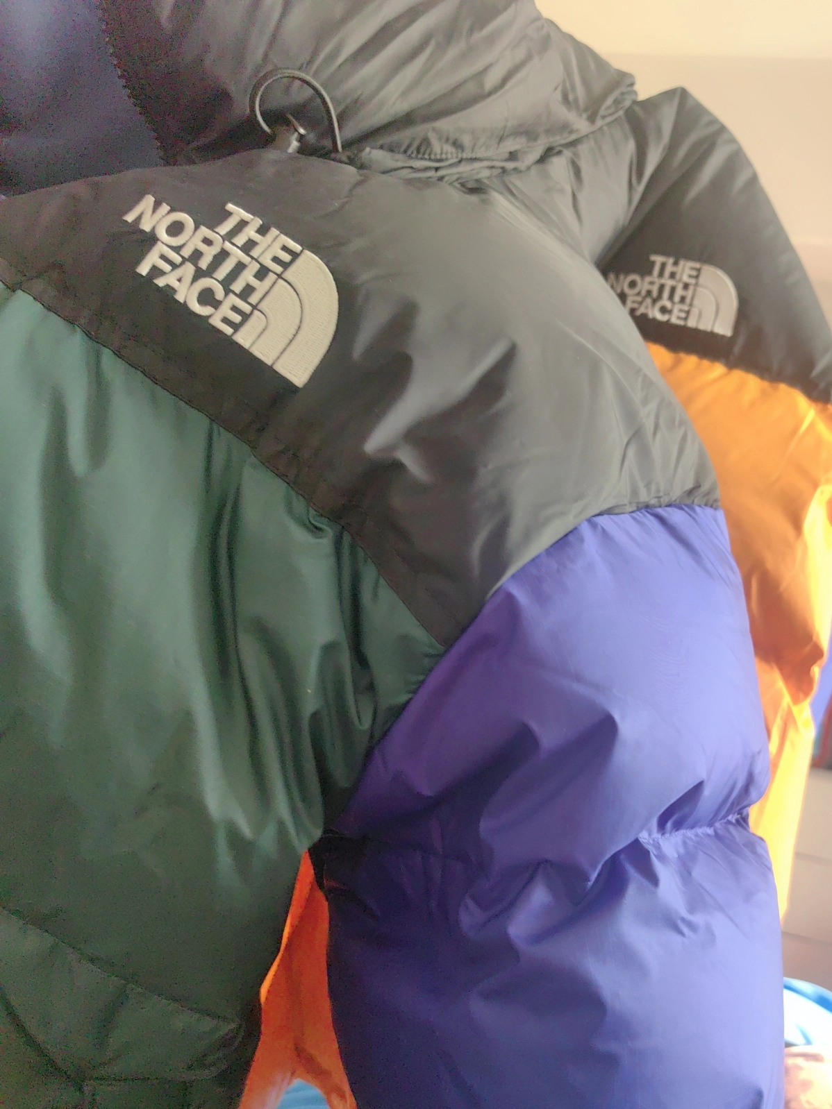 custom review-The North Face Пуховик Мужской Синий Зеленый
