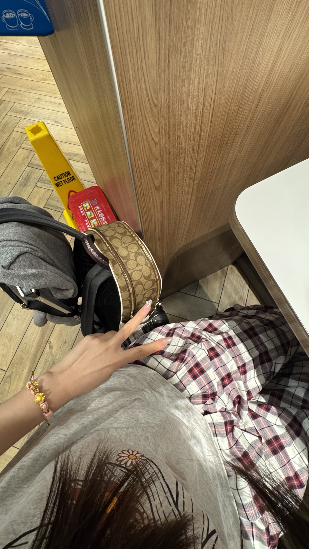 custom review-COACH Рюкзак из холста и кожи среднего размера для женщин белый и коричневый