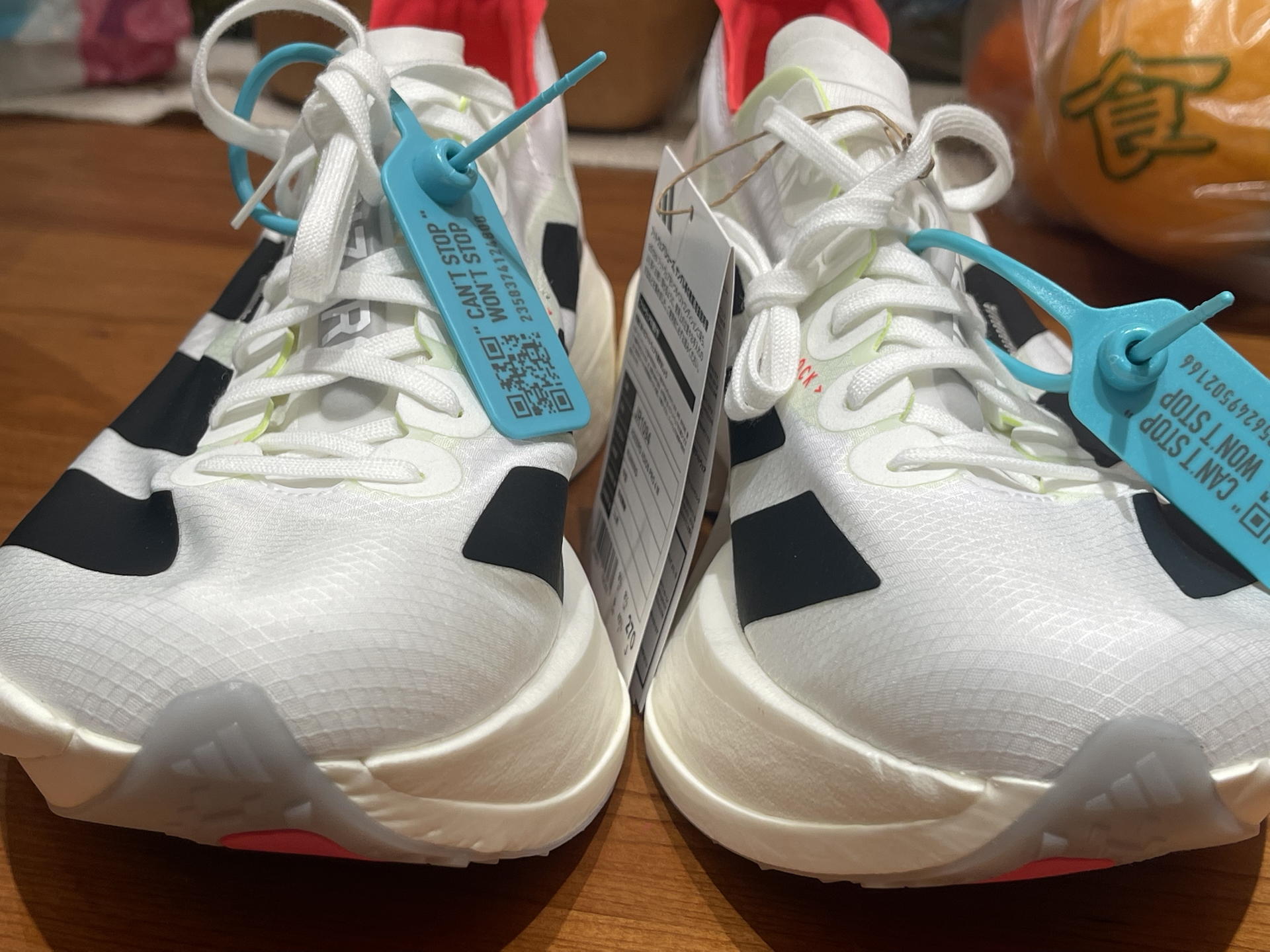 custom review-Adidas Adizero Adios Pro 4 Амортизация Износостойкий Низкий Топ Беговые кроссовки Мужские Белые