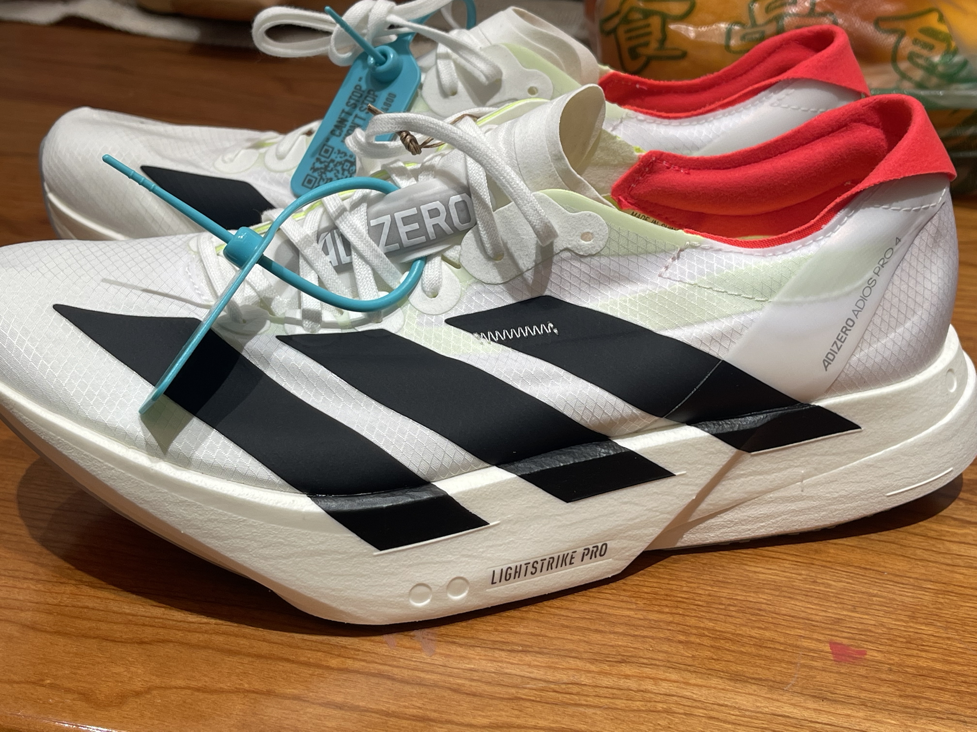 custom review-Adidas Adizero Adios Pro 4 Амортизация Износостойкий Низкий Топ Беговые кроссовки Мужские Белые