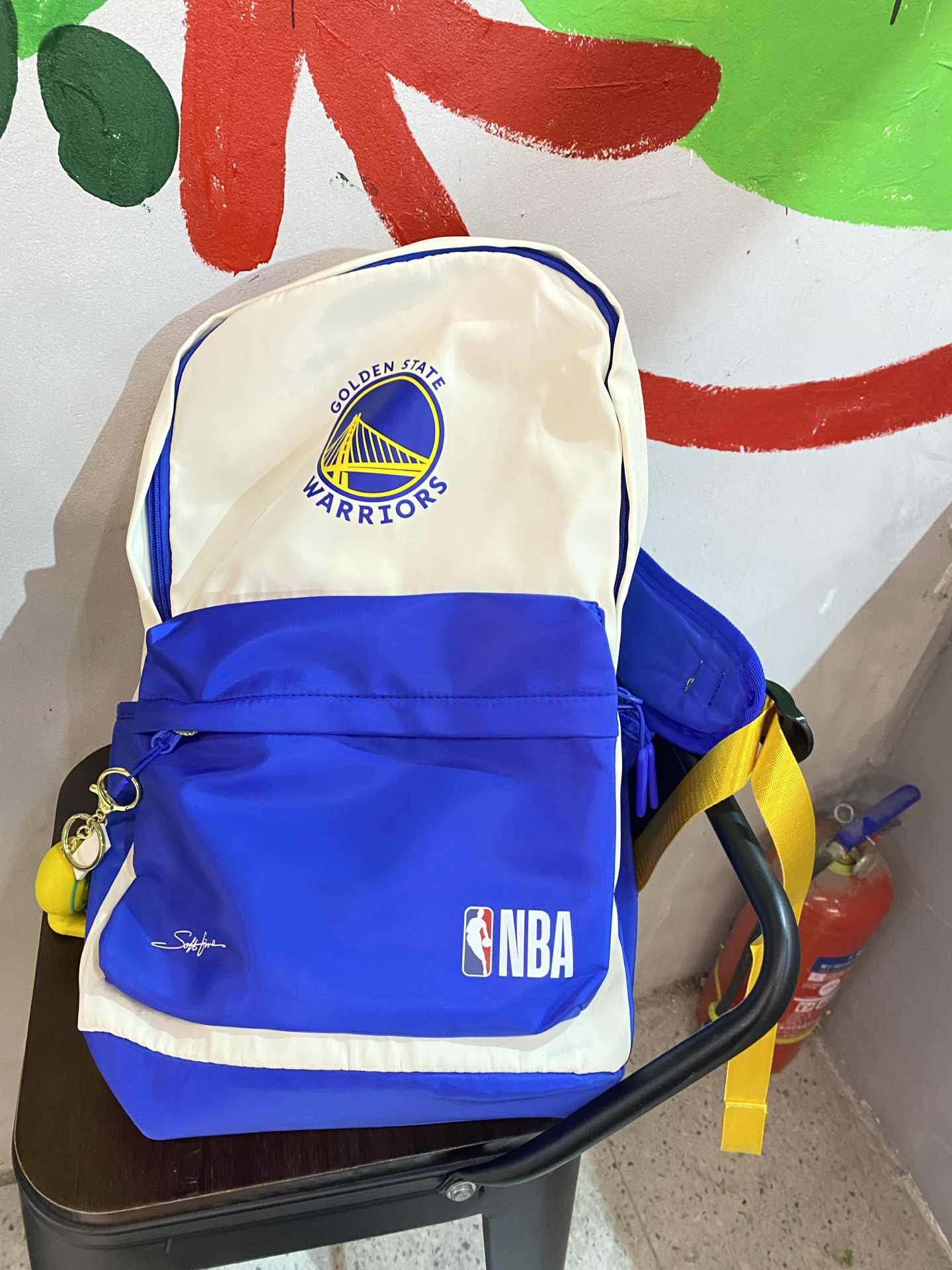 custom review-NBA Golden State Warriors Композитный тканевый рюкзак унисекс разноцветный