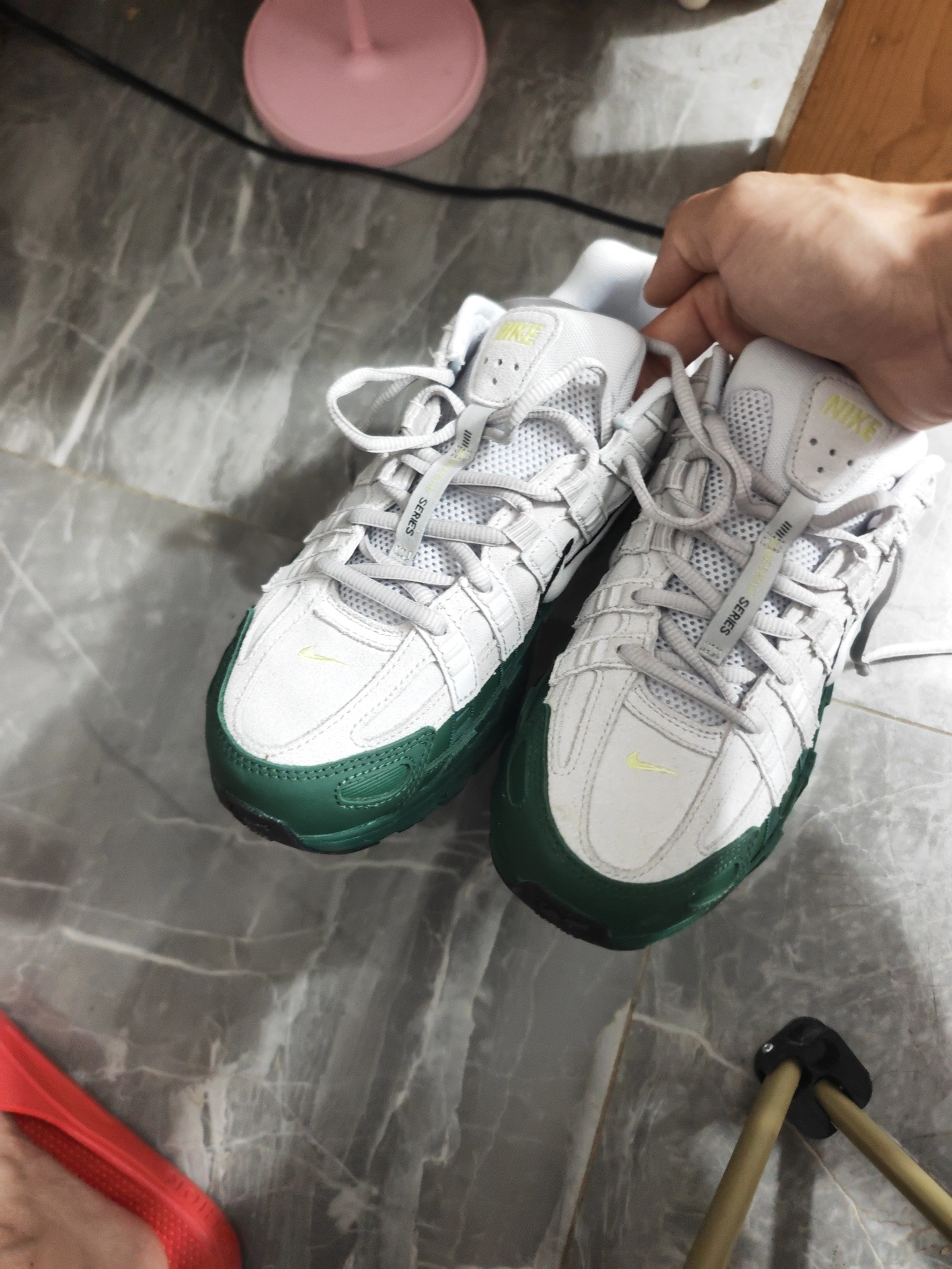 custom review-Nike P 6000 Амортизация Износостойкий Низкий Топ Casual Унисекс Белый Зеленый