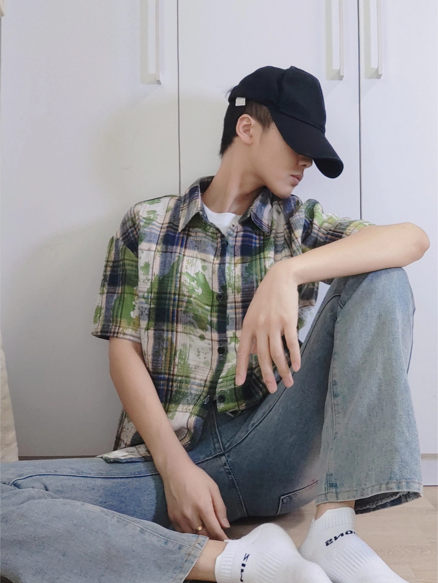 学生党蓝绿cp锁死!清爽感直接拿捏🌿👖