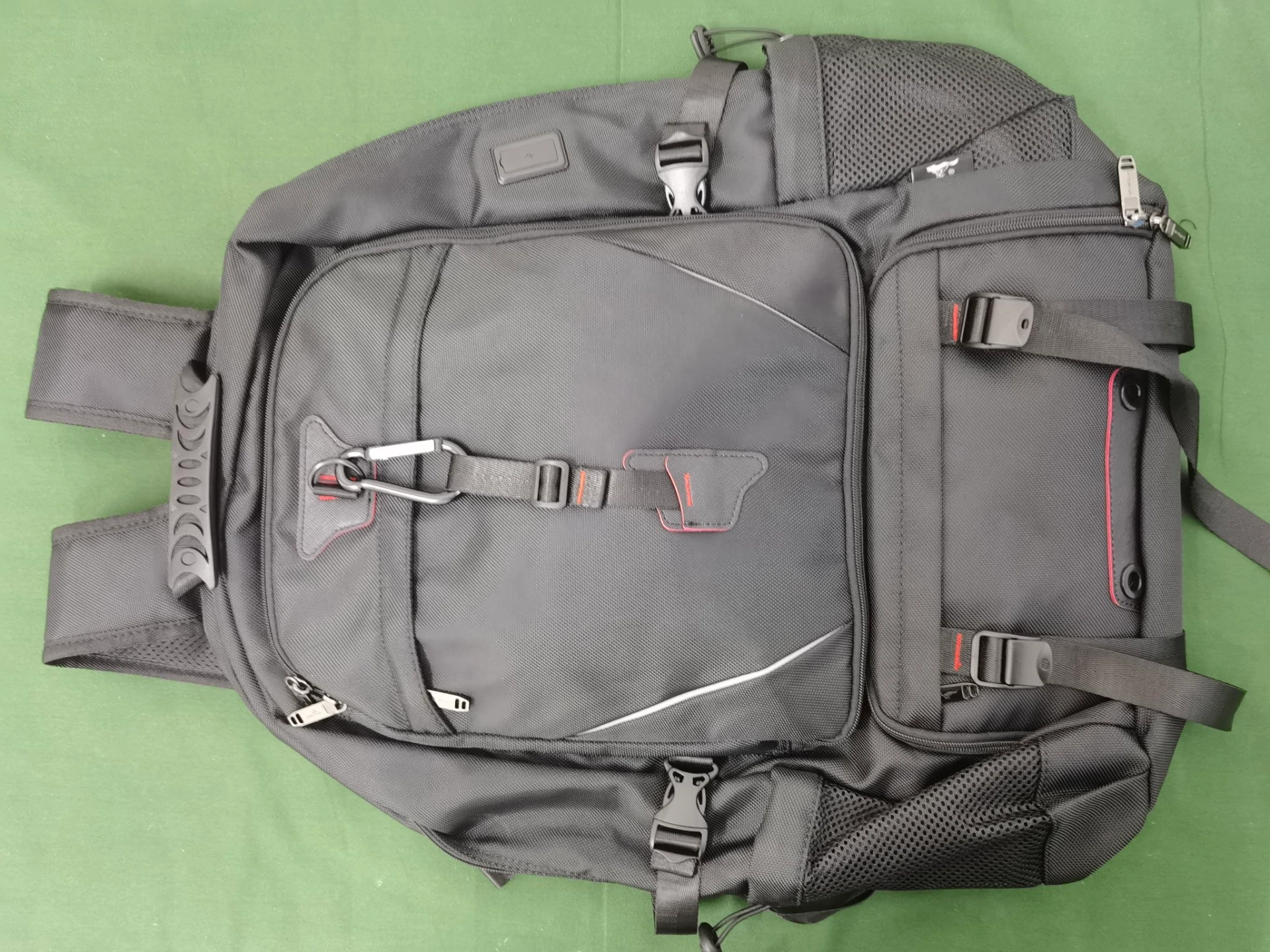 custom review-SEPTWOLVES Ткань 17.Около 6 см Ноутбук Сумка Рюкзак Дорожный рюкзак QPL Стандартный (Standard) Унисекс Черный