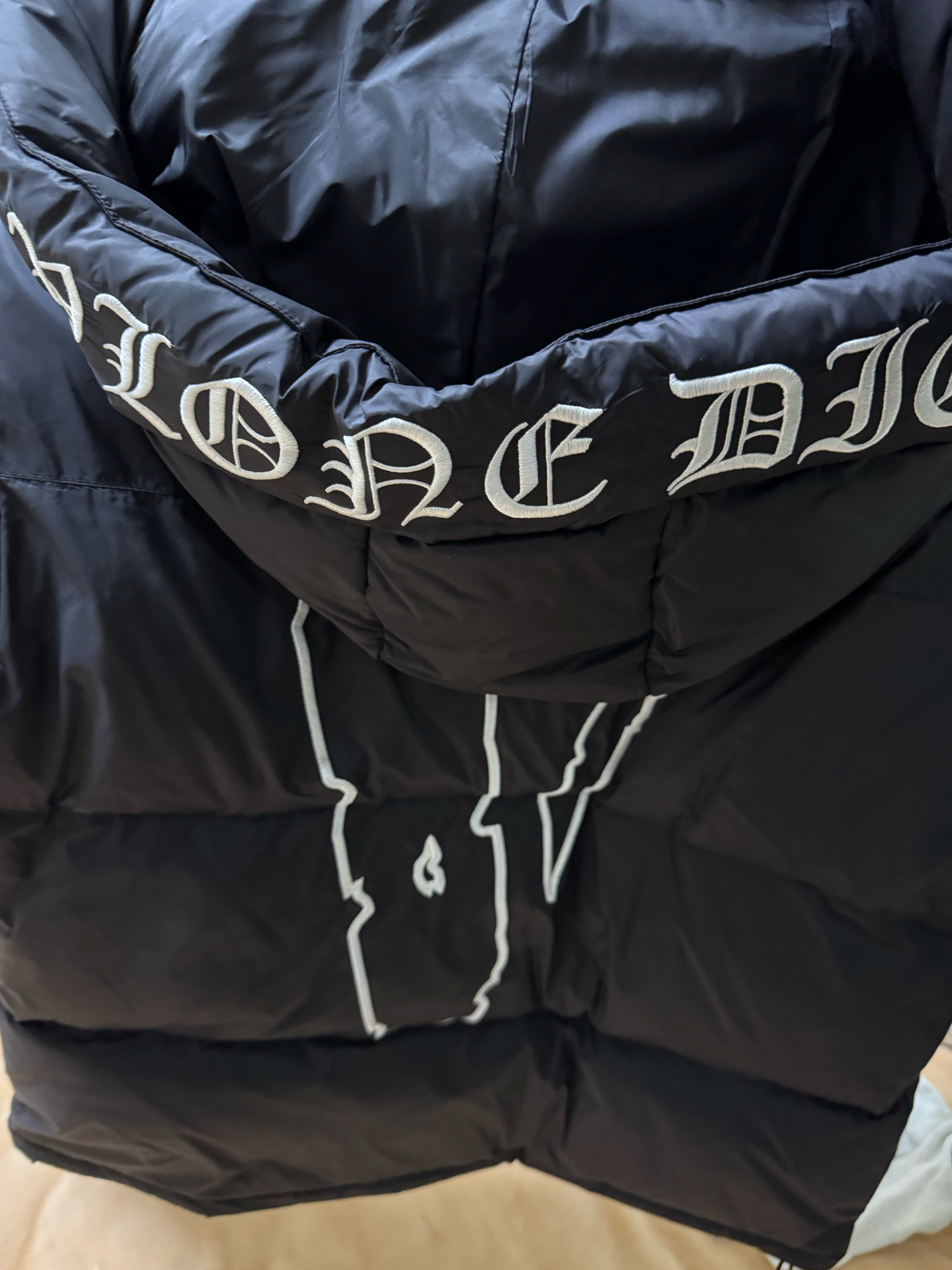 custom review-VLONE Пуховик Зимний Унисекс Черный Белый