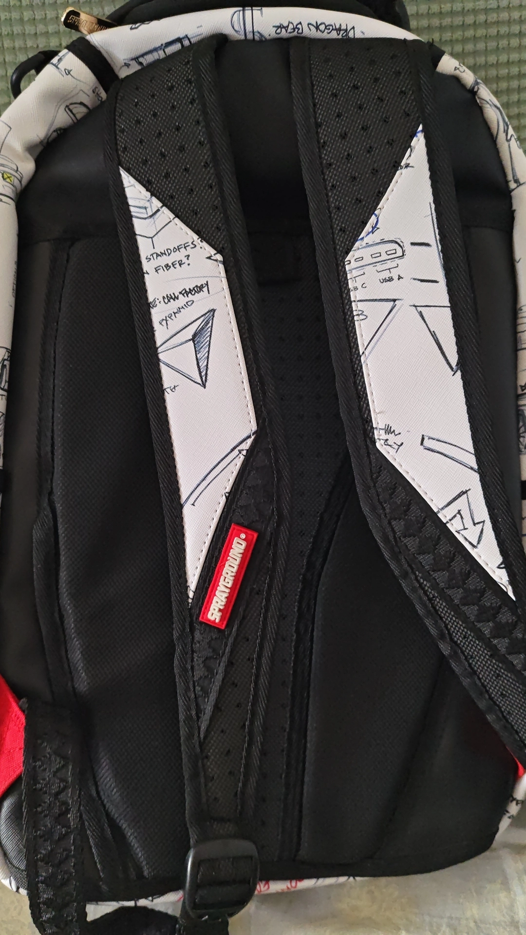 custom review-SPRAYGROUND Рюкзак из ПВХ стандартный унисекс натуральный белый