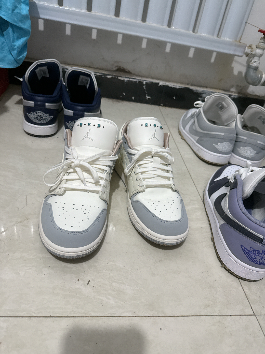 custom review-Jordan Air Jordan 1 Устойчивые к истиранию Низкие Топы Винтажные Баскетбольные Кроссовки Женские Экрю