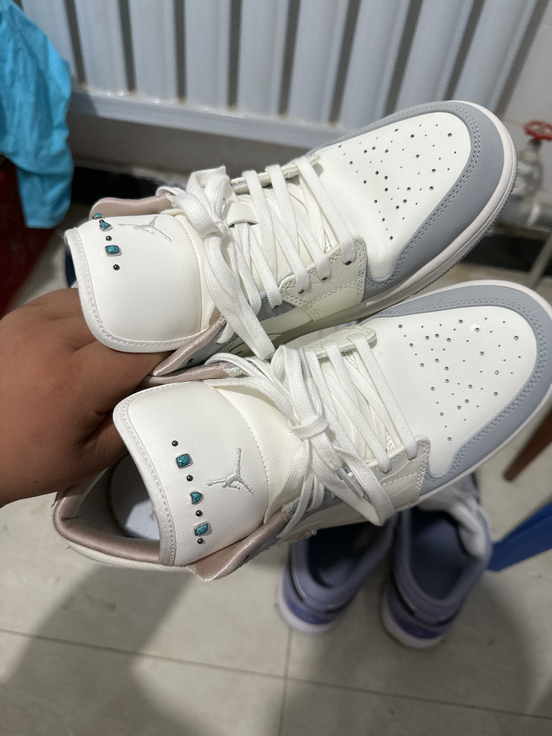 custom review-Jordan Air Jordan 1 Устойчивые к истиранию Низкие Топы Винтажные Баскетбольные Кроссовки Женские Экрю