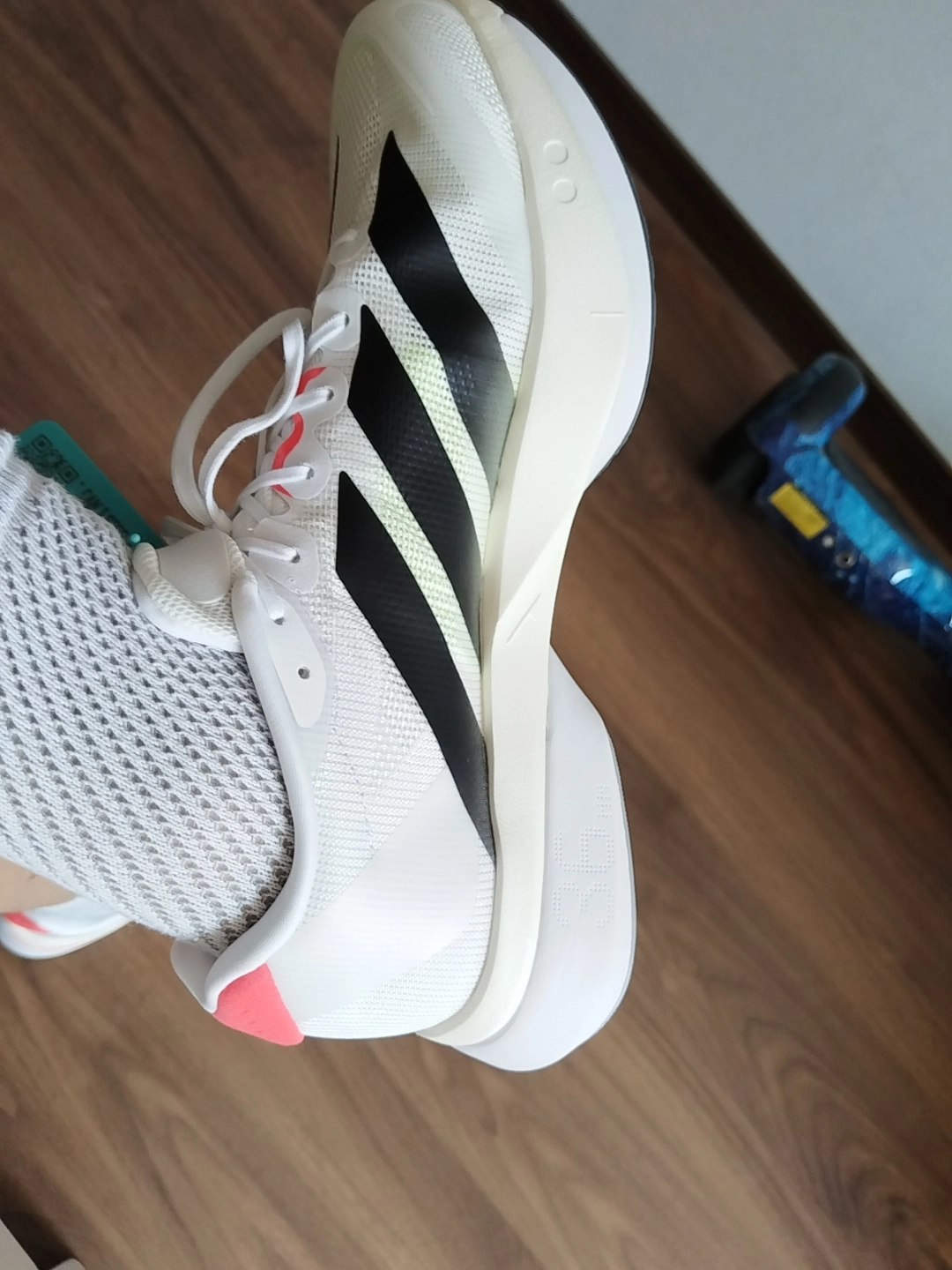 custom review-Adidas Adizero Boston 13 Амортизация Износостойкий Низкий Топ Повседневный Городской Коммутирование Беговые кроссовки Мужской Белый