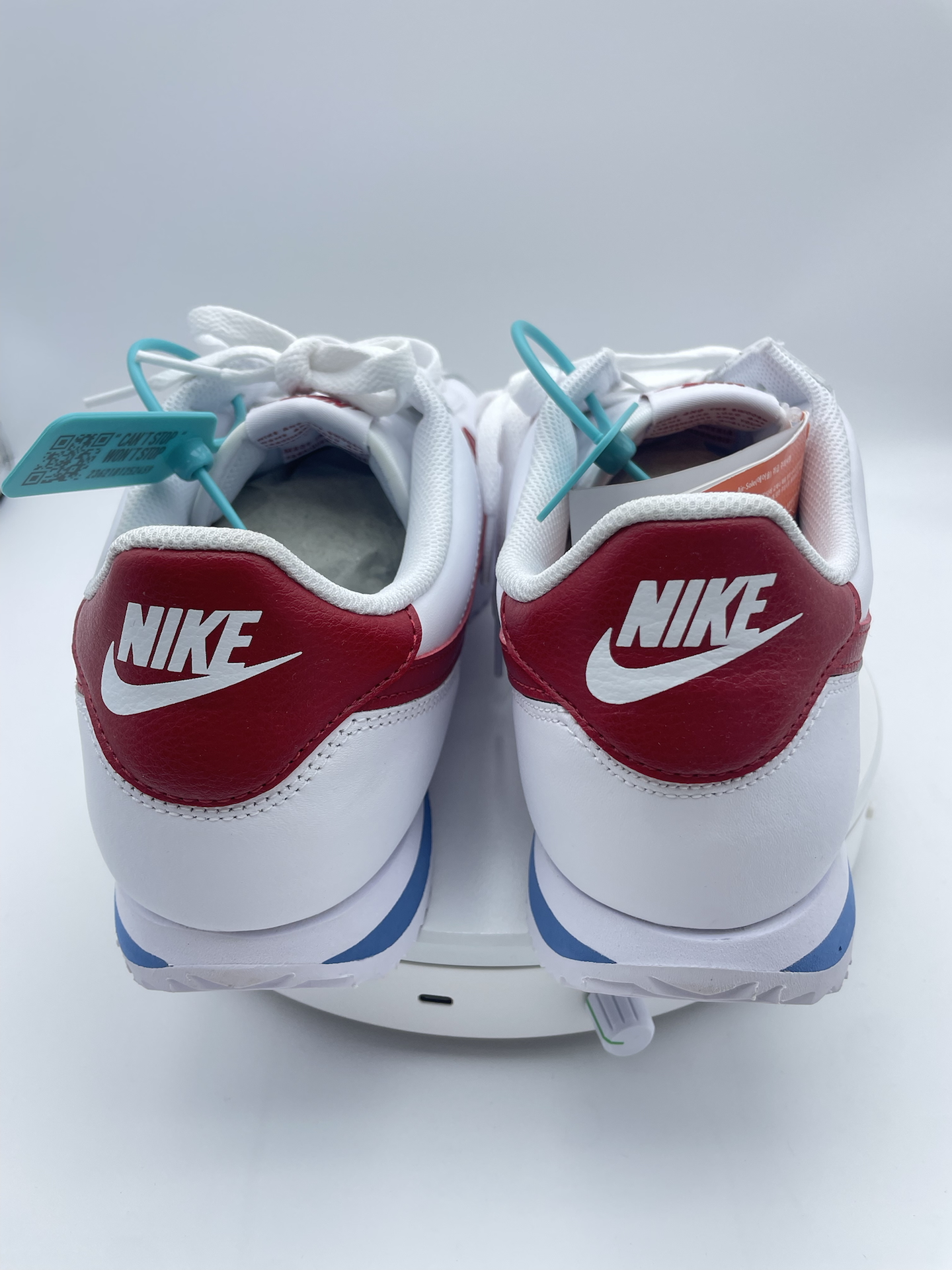 custom review-Nike Cortez Устойчивые к истиранию Низкие Беговые кроссовки Мужские Белые