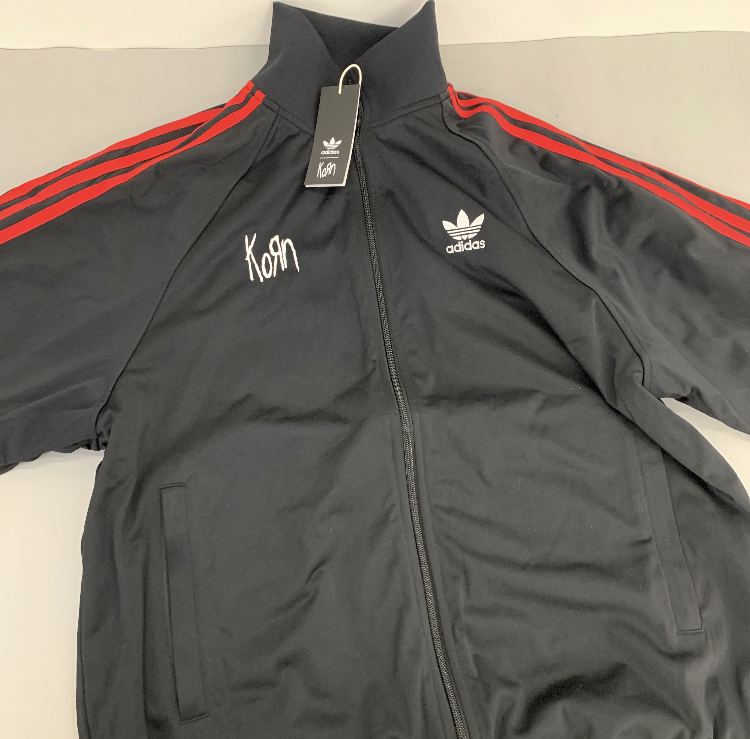 custom review-Adidas Originals x KORN TRACK TOPadidas X KORN FW24 Куртки Пальто Унисекс Черный