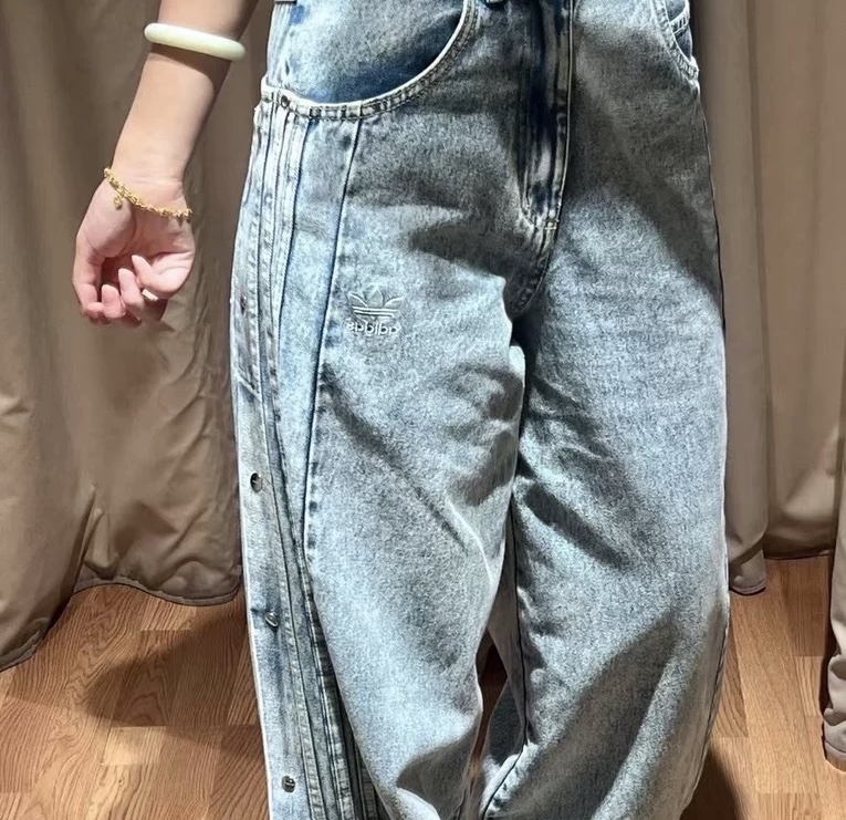 custom review-Adidas Originals Hot Girl Collection Джинсы Женские Светло-Синий