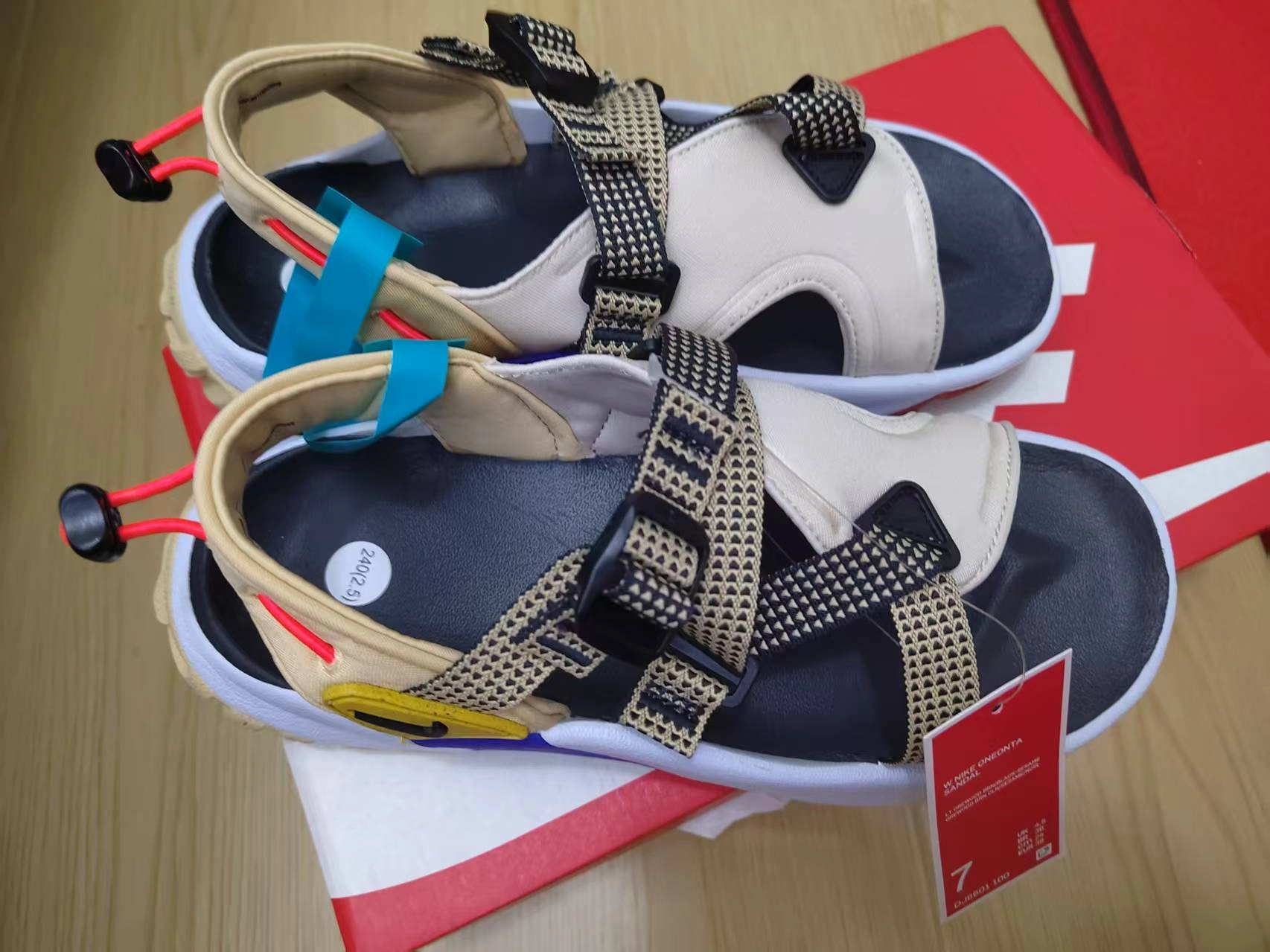 custom review-Nike Oneonta Сандалии Пляжные сандалии Женские Коричнево-синие