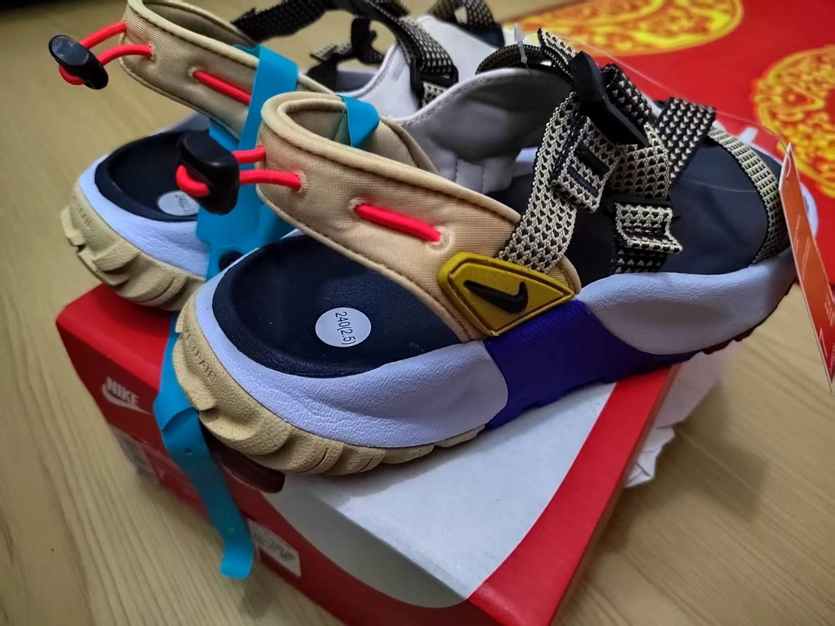 custom review-Nike Oneonta Сандалии Пляжные сандалии Женские Коричнево-синие