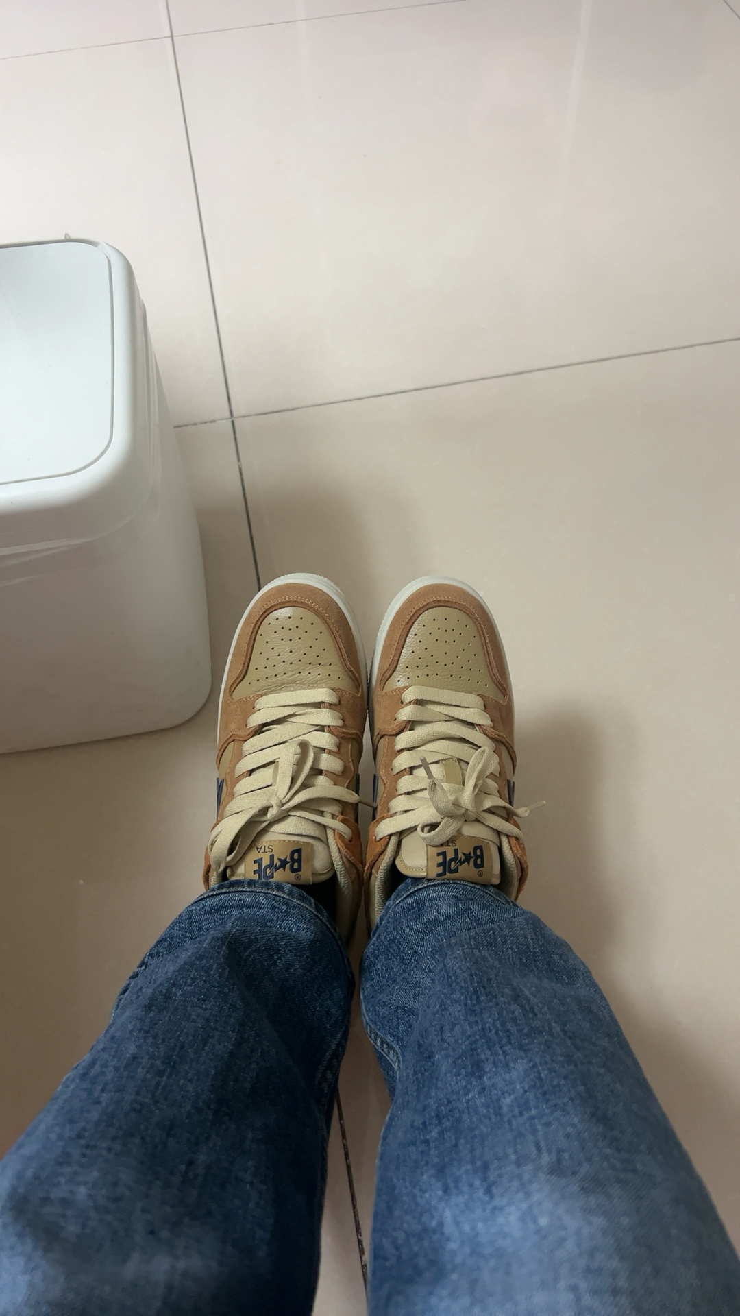 custom review-A BATHING APE SK8 STA Low Top Стильные Скейтбординги Мужские Коричневые