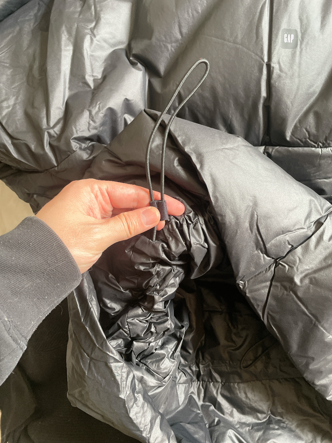 custom review-YEEZY x Gap X Balenciaga Пуловер с высоким воротником хлопковый пуховик мужской черный