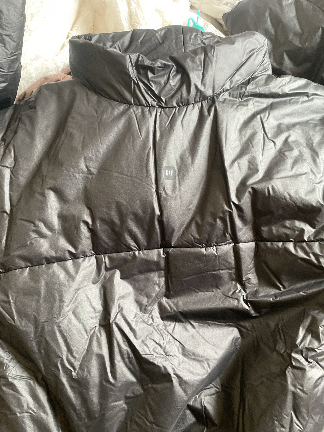 custom review-YEEZY x Gap X Balenciaga Пуловер с высоким воротником хлопковый пуховик мужской черный