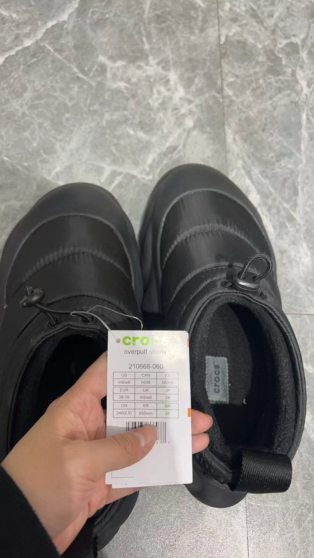 custom review-Crocs Устойчивая к истиранию Низкая Топ Casual Женская Черная
