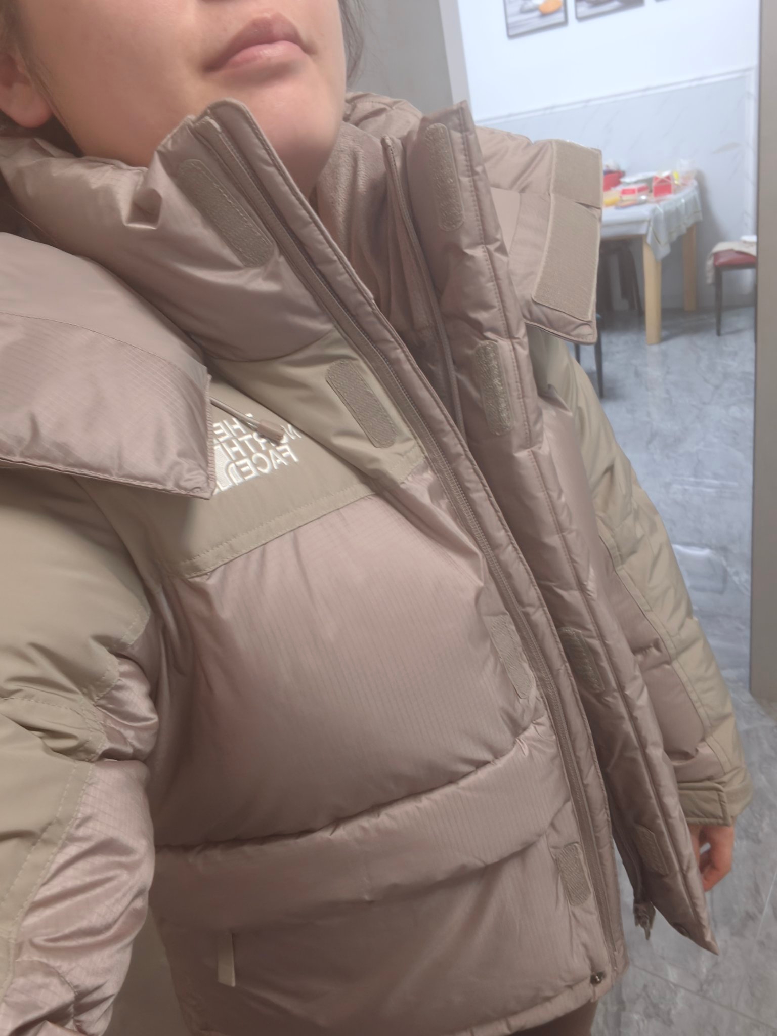 custom review-The North Face Пуховики и зимние пальто Женские Светлый Умбра