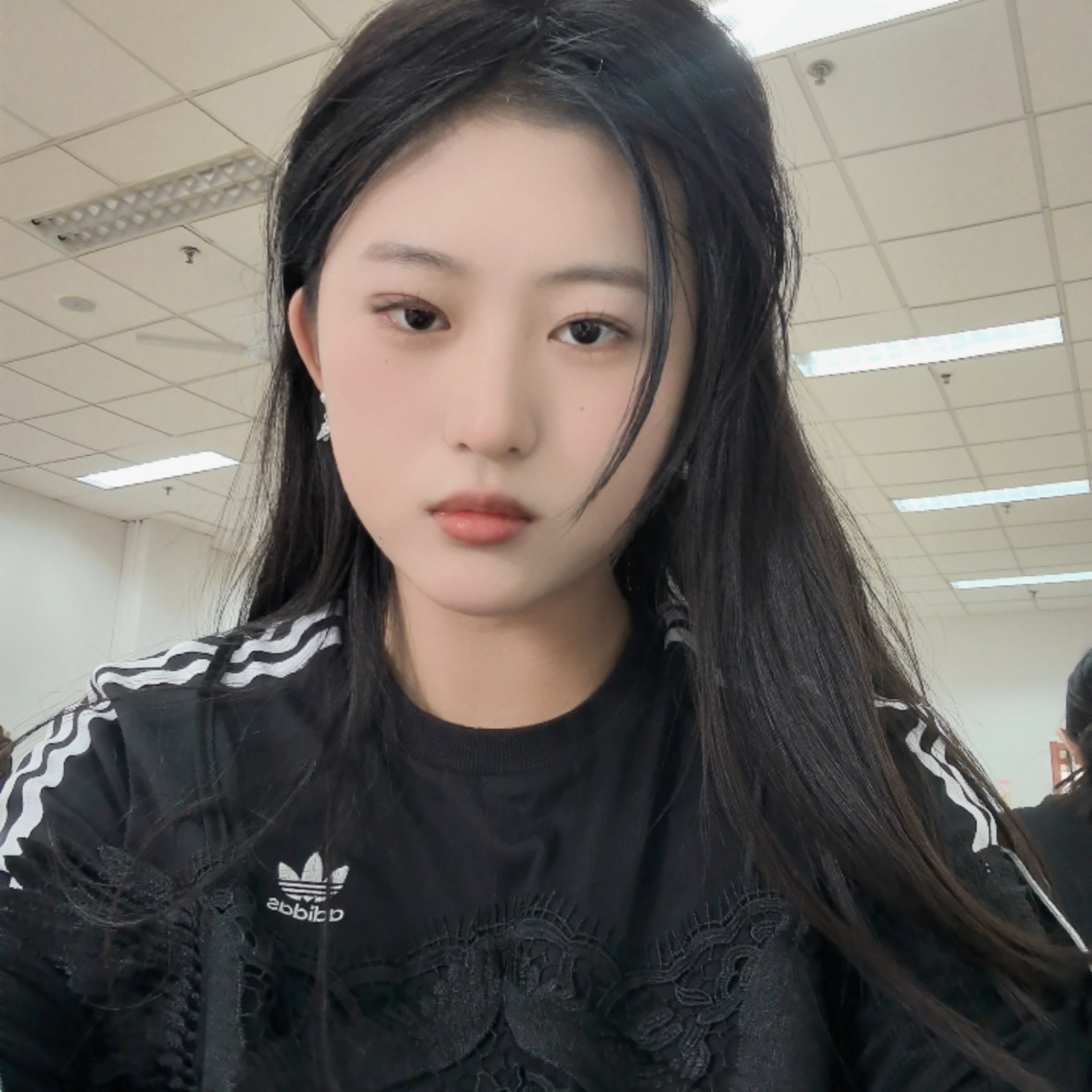 custom review-Adidas Originals Короткое платье с короткими рукавами женское черное