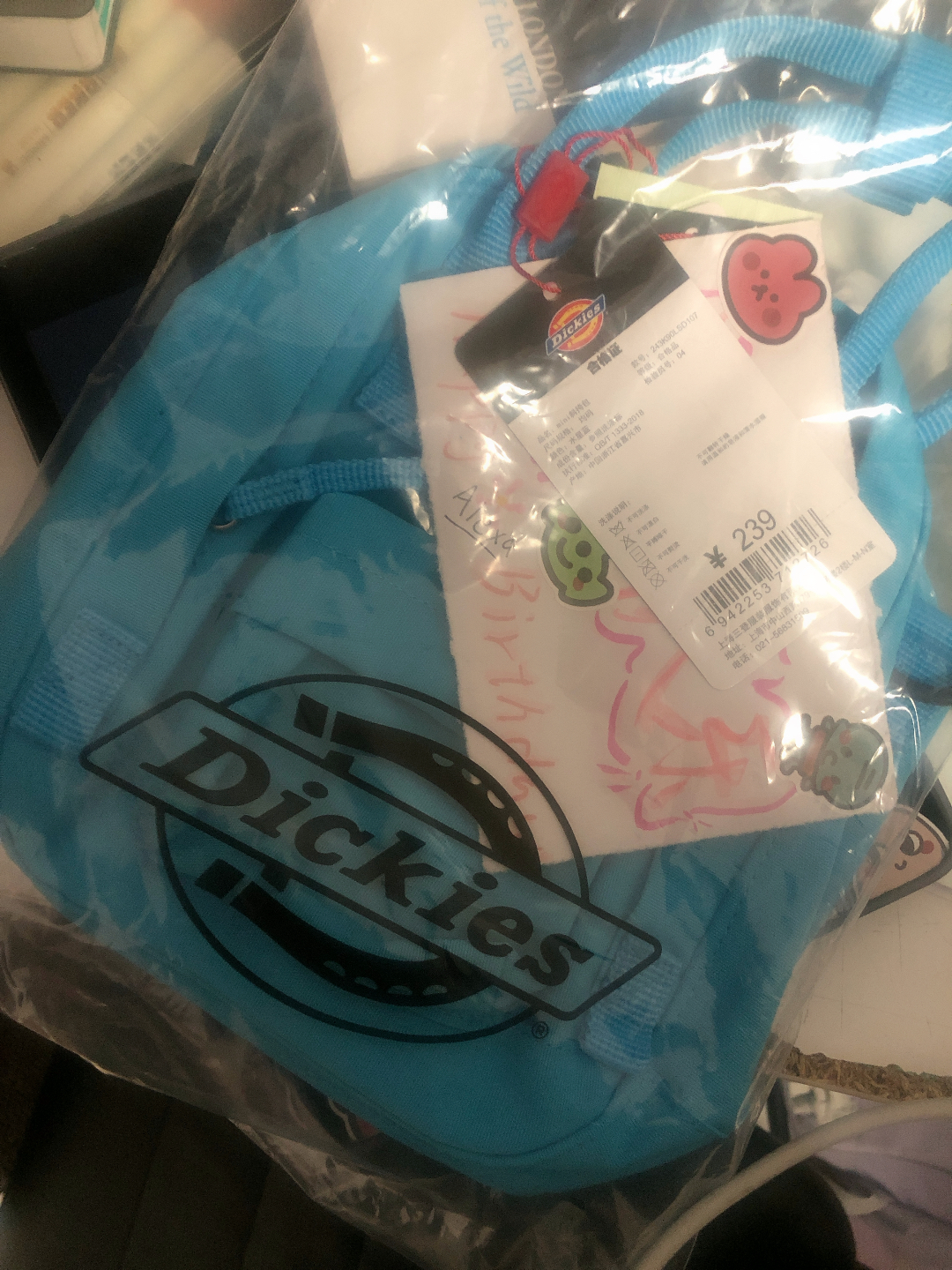 custom review-Dickies Полиэстер Тройная защита Ткань Через плечо Сумка Стандартная (Стандартная) Унисекс Многоцветная