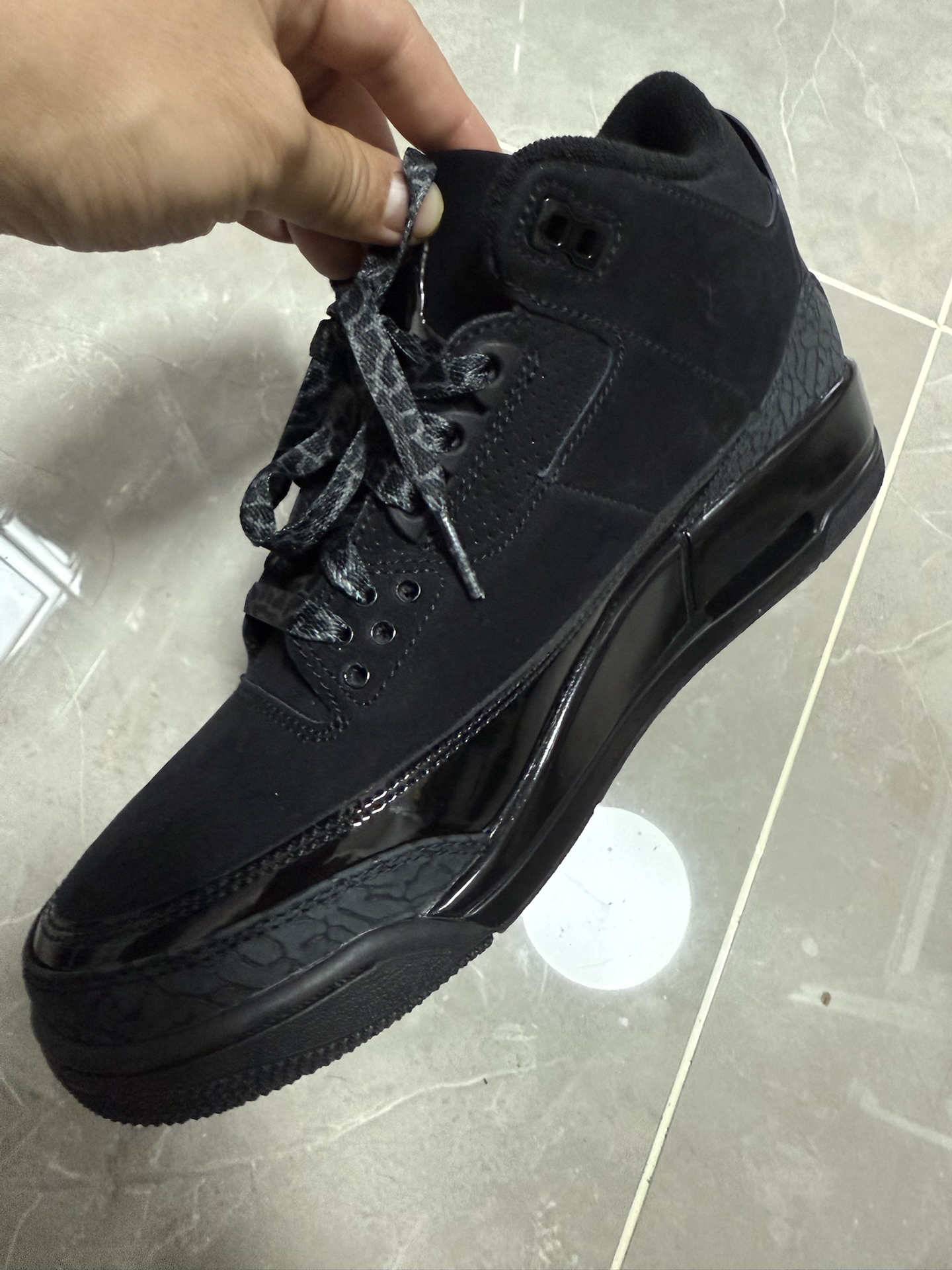 custom review-Jordan Air Джордан 3 Нижняя юбка Устойчивая к истиранию MID Топ Винтажные баскетбольные кроссовки Мужской Черный