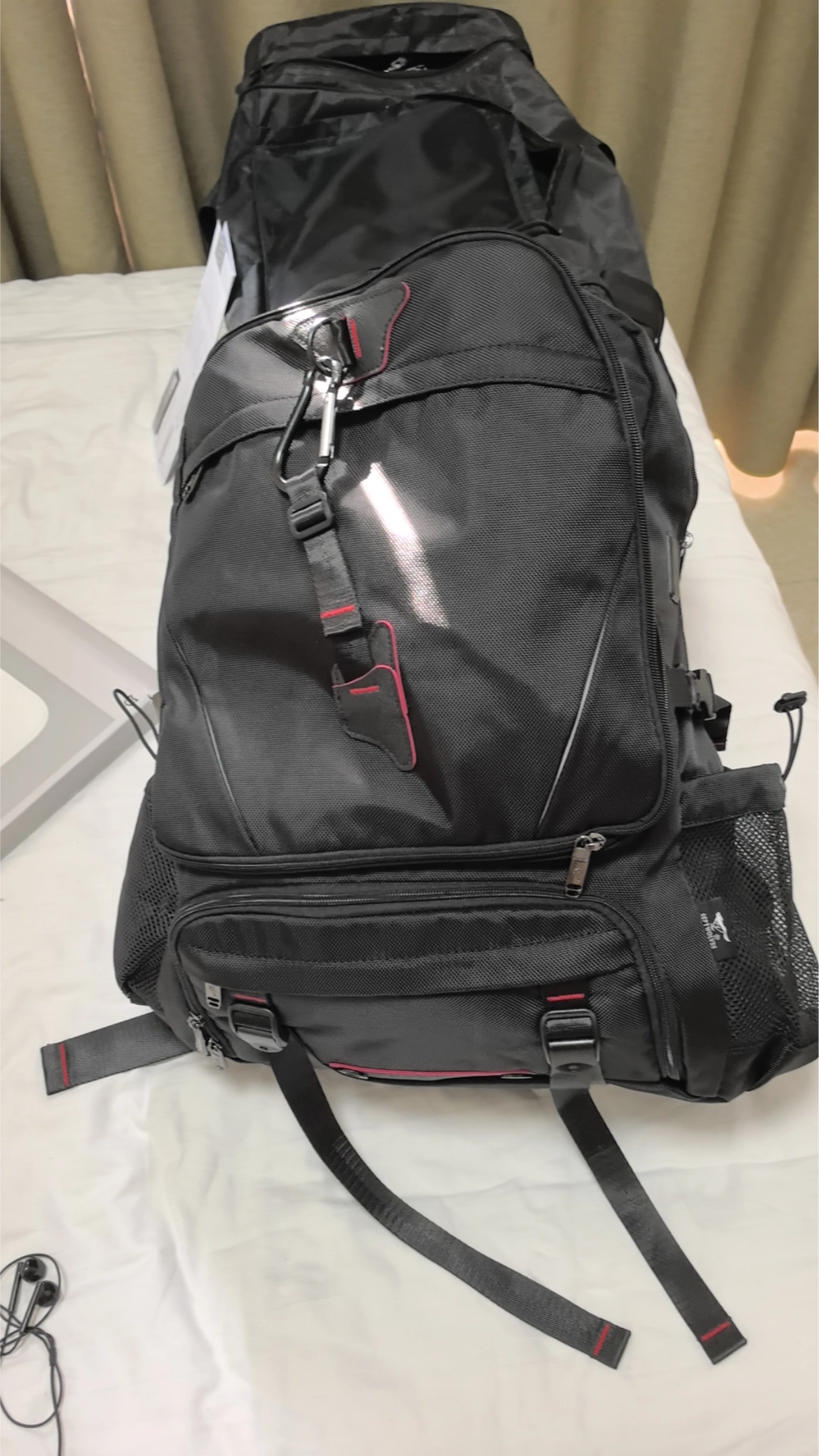 custom review-SEPTWOLVES Ткань 17.Около 6 см Ноутбук Сумка Рюкзак Дорожный рюкзак QPL Стандартный (Standard) Унисекс Черный