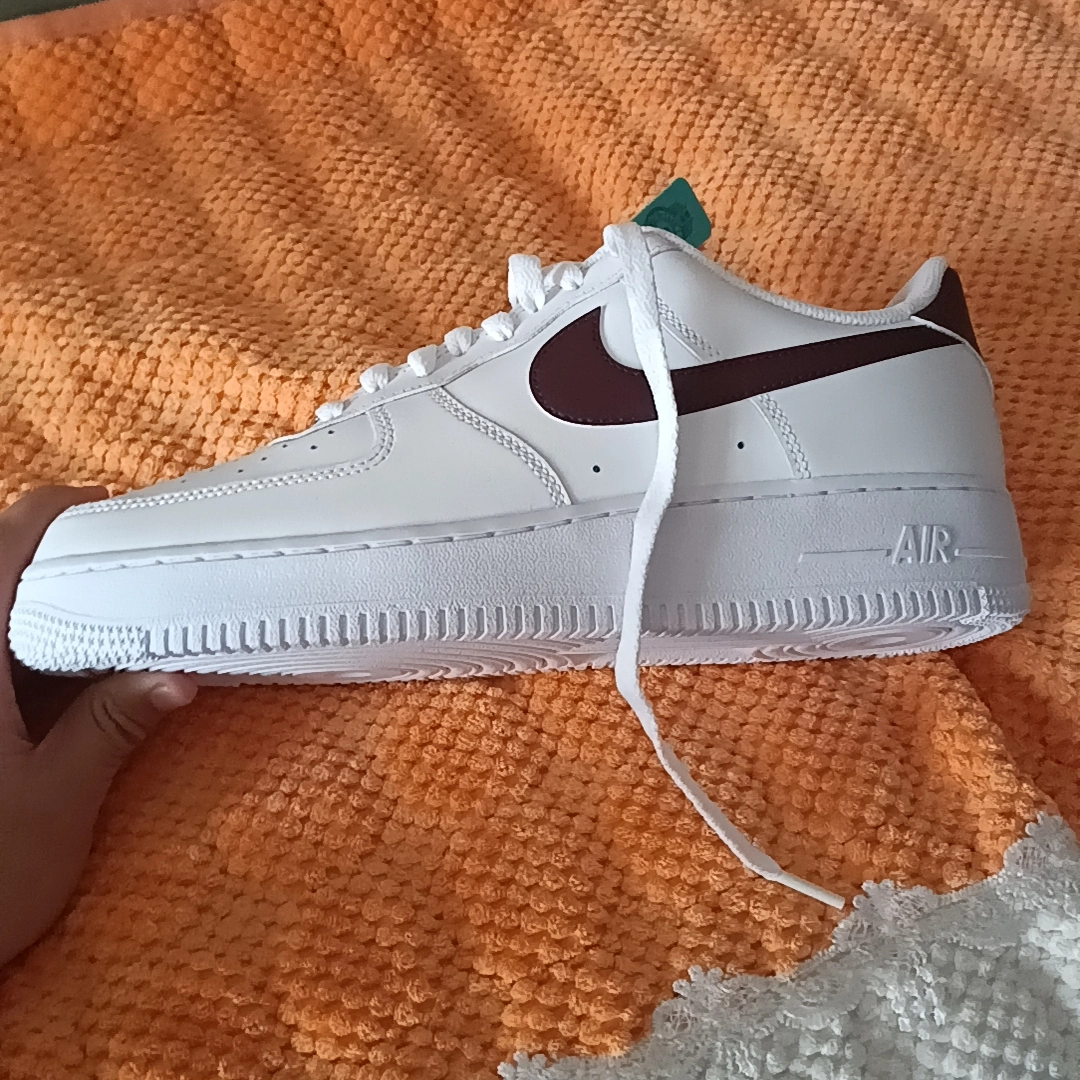 custom review-Nike Air FORCE 1 Slip Resistant Abrasion Resistant Низкие Кроссовки для скейтбординга Мужские Белые