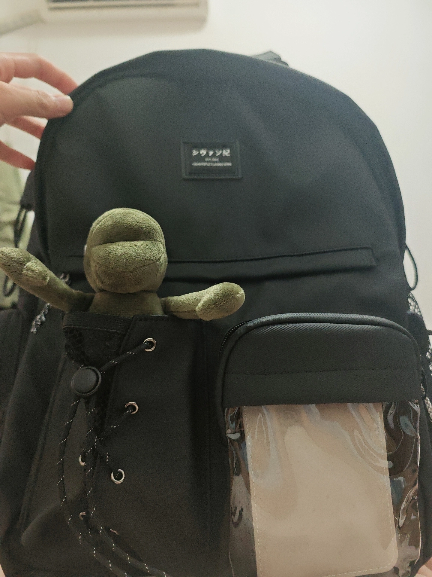 custom review-CHAOFANJI Рюкзак из кожи с мембраной Унисекс Черный Белый