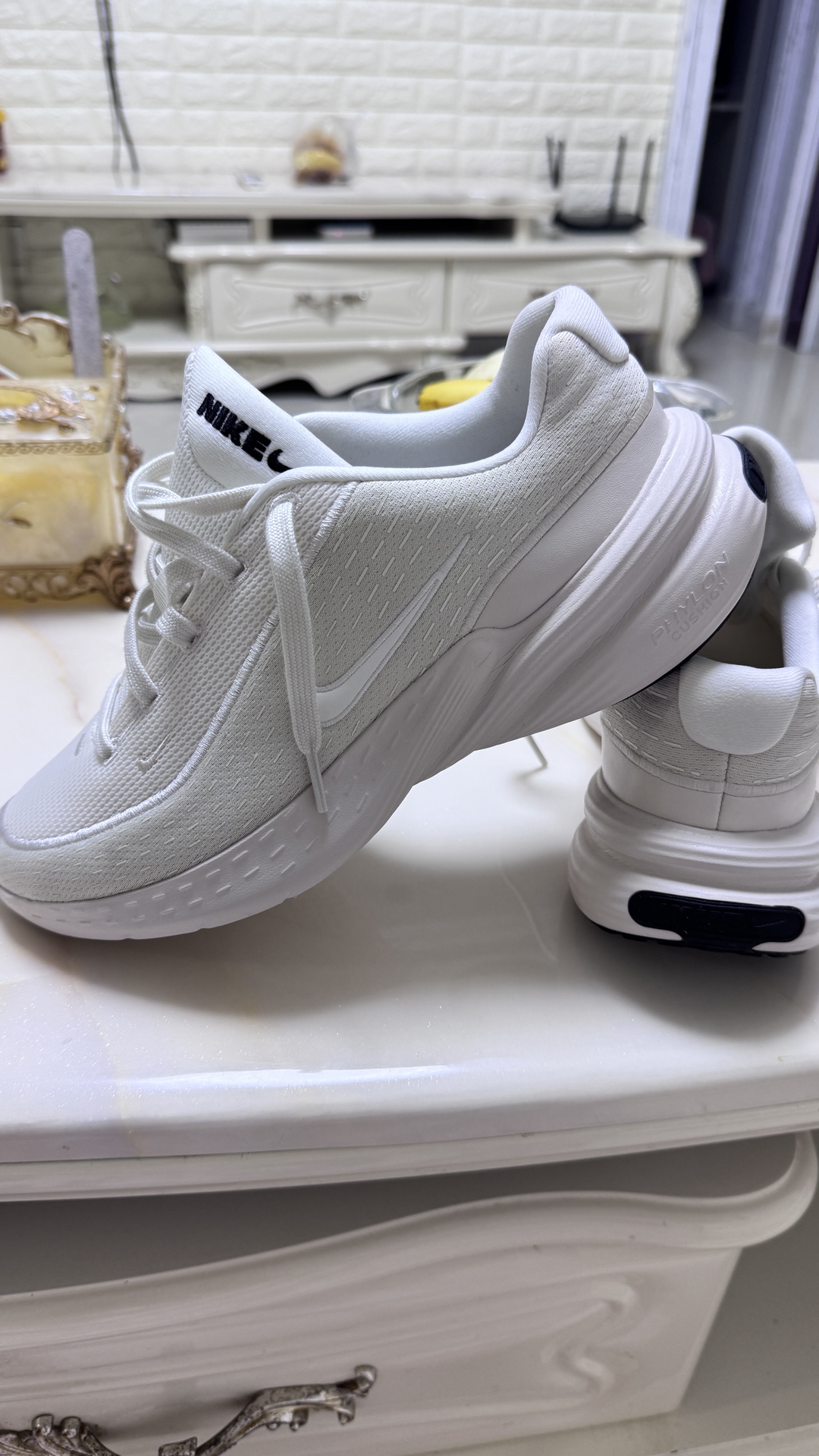 custom review-Nike Uplift SC Износостойкие Дышащие Низкие Беговые Кроссовки Мужские Белые