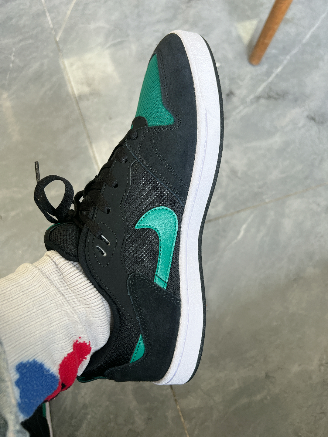 custom review-Nike SB Alleyoop Low Топ Скейтборд Кроссовки Мужские Черные Зеленые