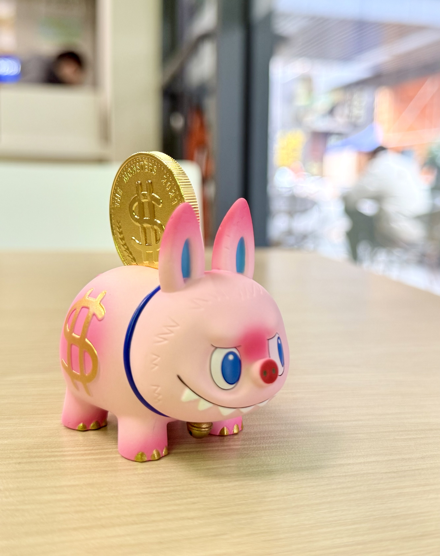 custom review-POP MART THE MONSTERS LABUBU Piggy Bank, Прозрачный Слепой Бокс На Карточке, 6 См