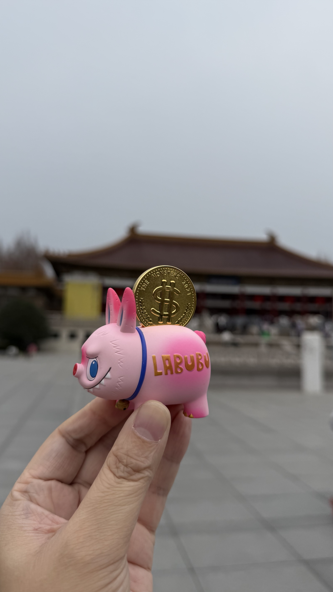 custom review-POP MART THE MONSTERS LABUBU Piggy Bank, Прозрачный Слепой Бокс На Карточке, 6 См