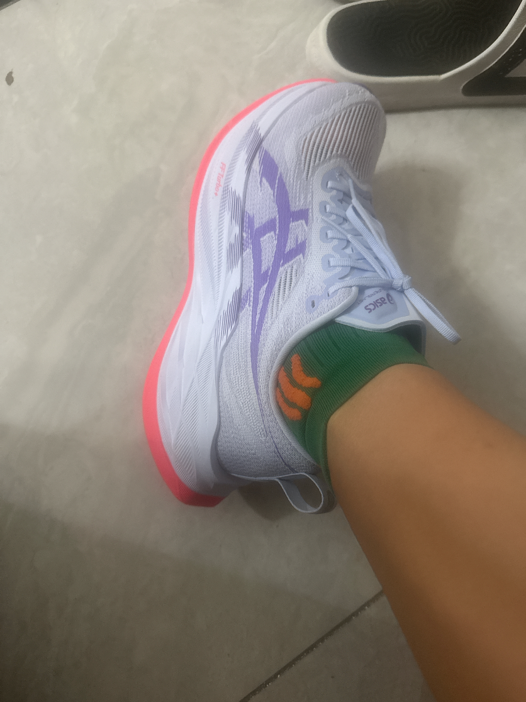 custom review-ASICS SUPERBLAST 2 Устойчивый к истиранию Низкий Топ Марафон Длинный Бег Беговые Кроссовки Унисекс Светло-Синий