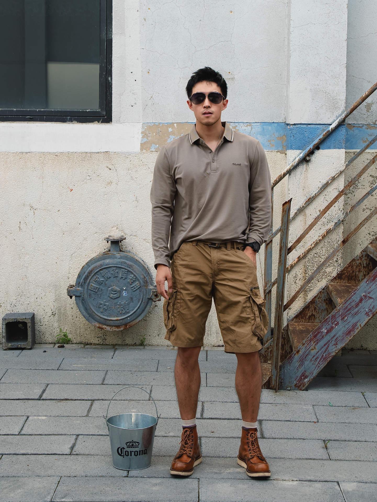 泥色工装ootd,硬汉875真的帅气!