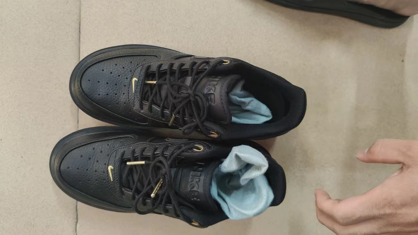 custom review-Nike Air FORCE 1 Low Топ Скейтборд Кроссовки Мужские Черные