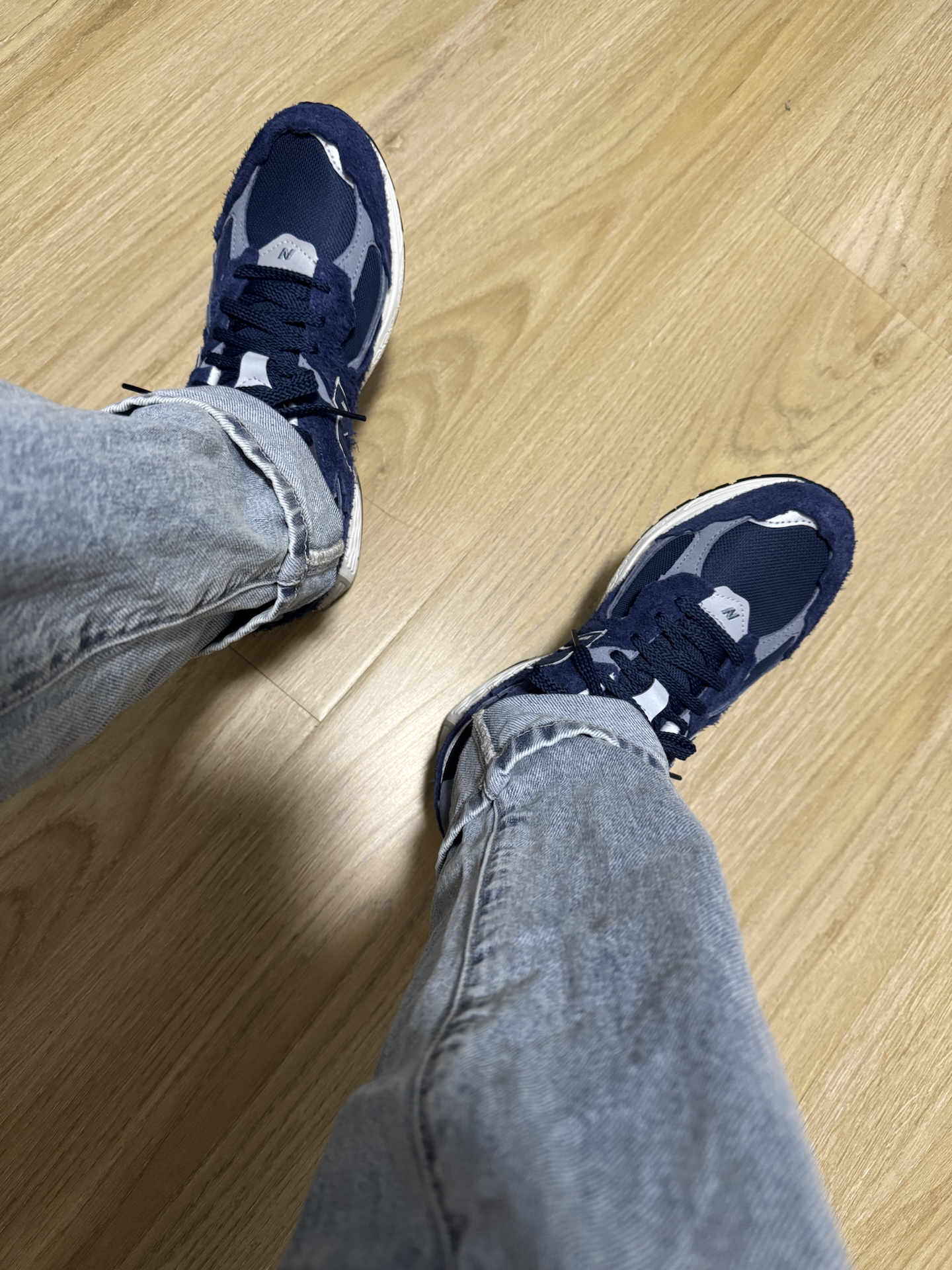 custom review-New Balance NB 2002R Амортизаторы Slip-resistant устойчивые к истиранию Низкий топ Повседневная Беговая обувь Унисекс Морской синий