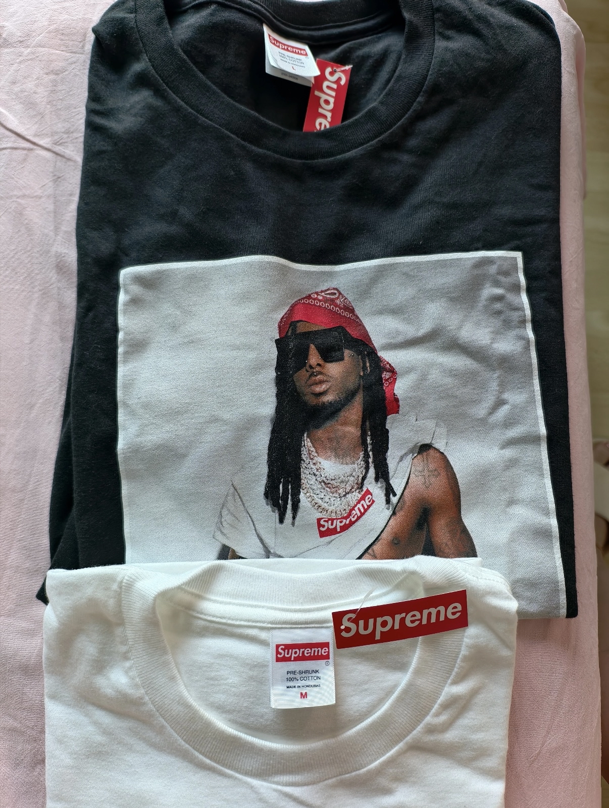 custom review-Supreme FW25 WEEK1 Playboi Carti PHOTO Tee T-Shirt Унисекс