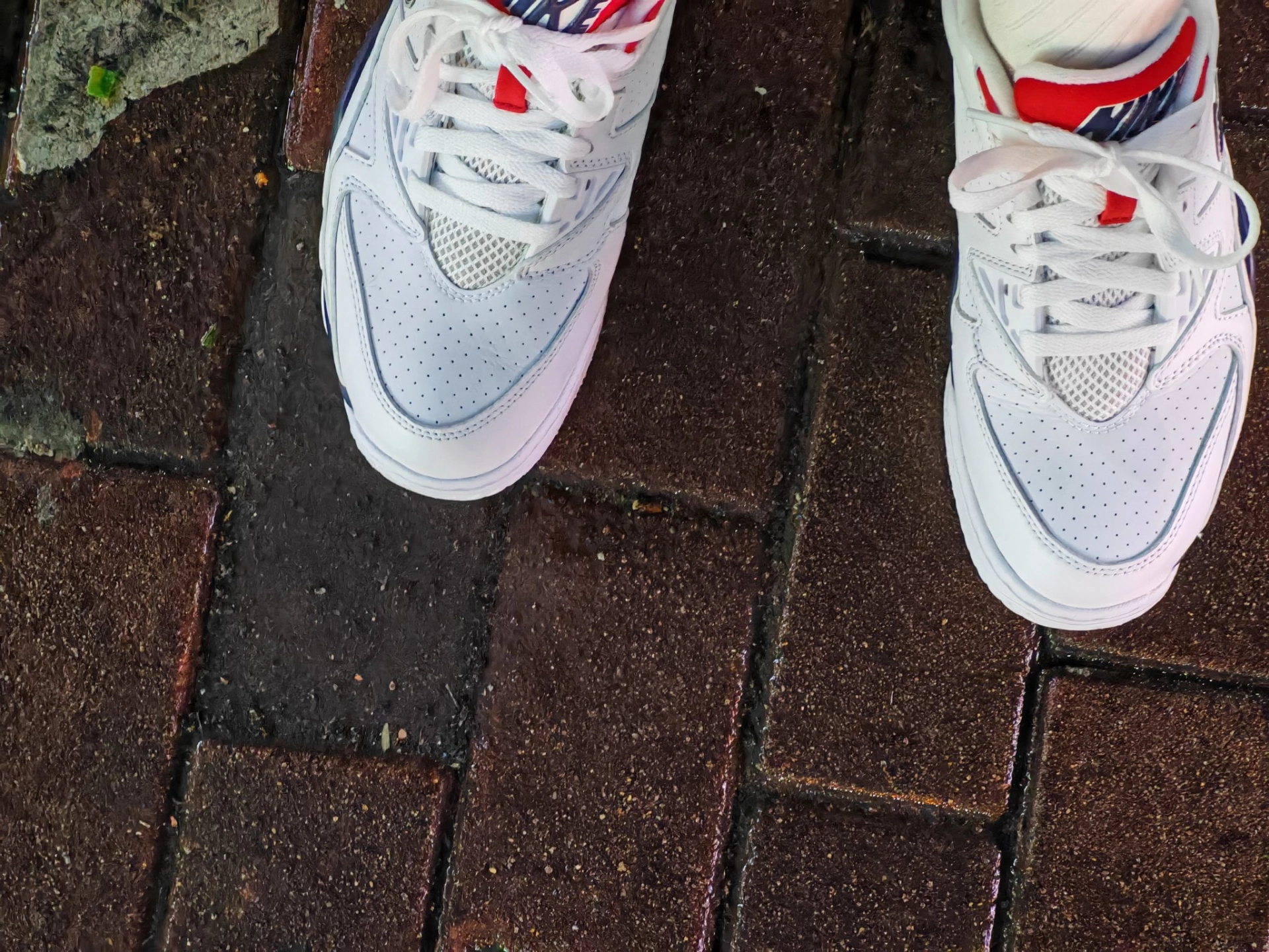 custom review-Nike Air Trainer 3 Устойчивые к истиранию Низкие Беговые кроссовки Мужские Белые Синие Красные