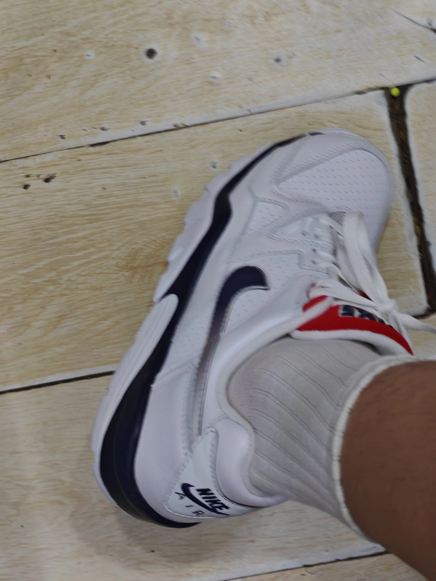 custom review-Nike Air Trainer 3 Устойчивые к истиранию Низкие Беговые кроссовки Мужские Белые Синие Красные