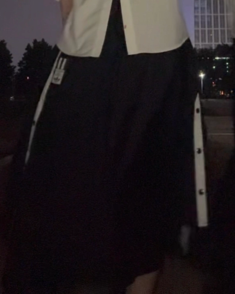 custom review-Adidas Originals ADIBREAK Повседневная Длинная Юбка Японская Версия Женская Черная