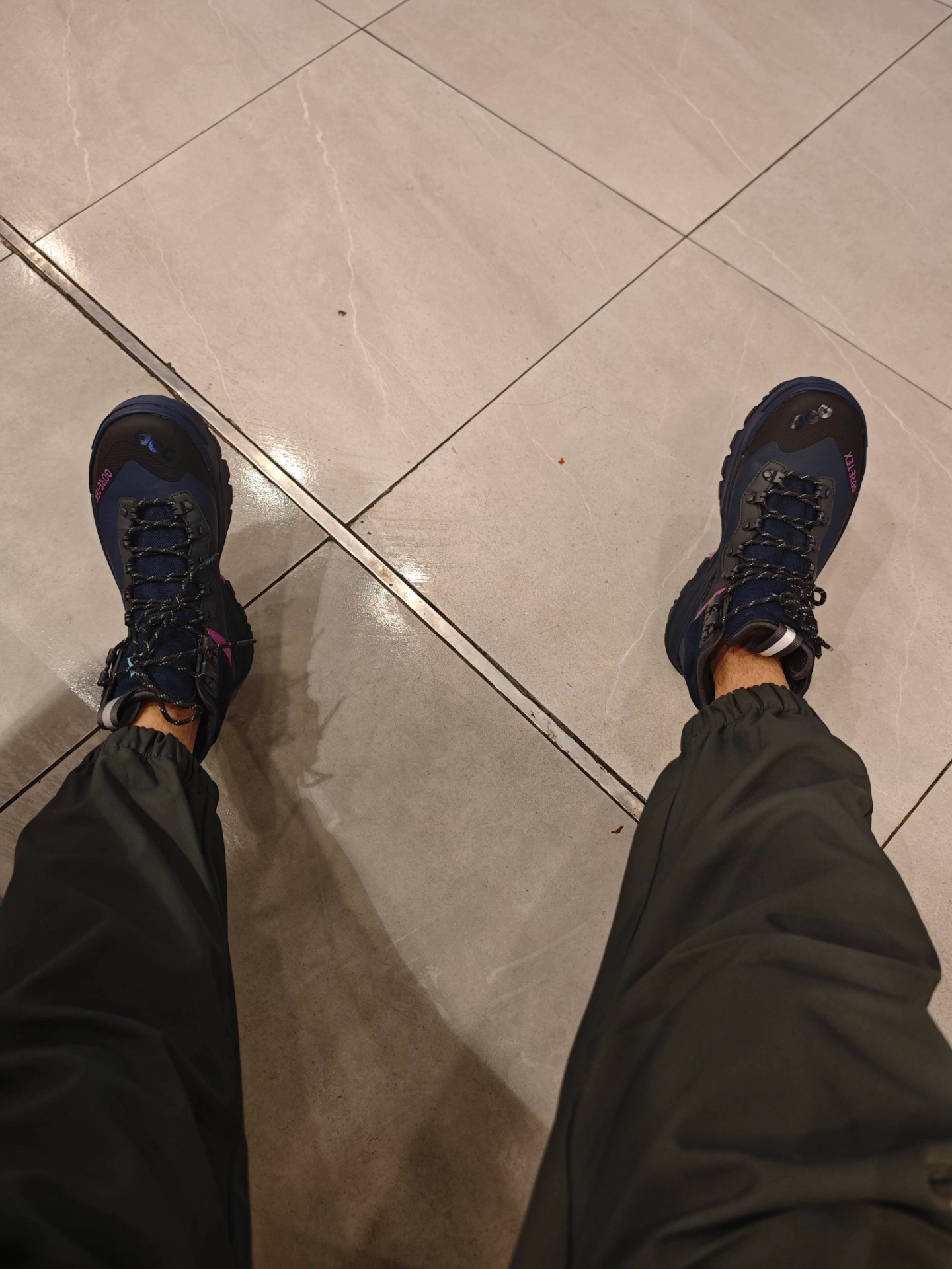 custom review-Nike Air Zoom GAIADOME Устойчивый к истиранию Высокий Топ Походная обувь Мужская Темно-синий