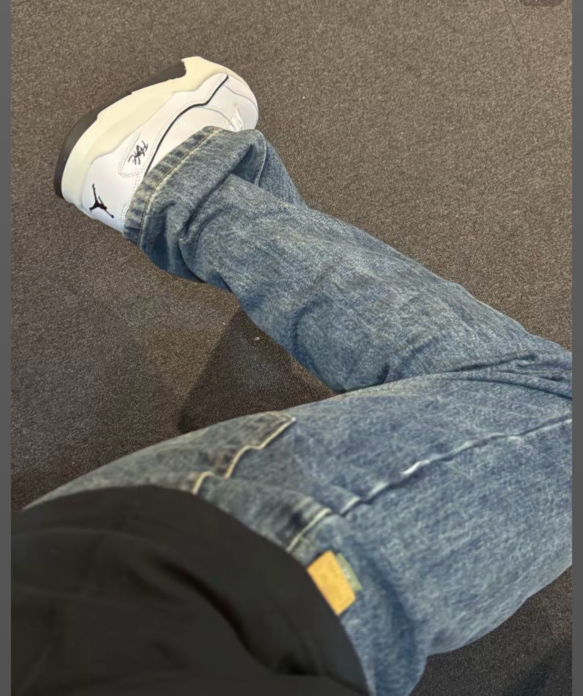 custom review-Jordan Flight Корт Нижняя юбка Устойчивая к истиранию Низкий Топ Винтажные баскетбольные кроссовки Унисекс Белый Черный