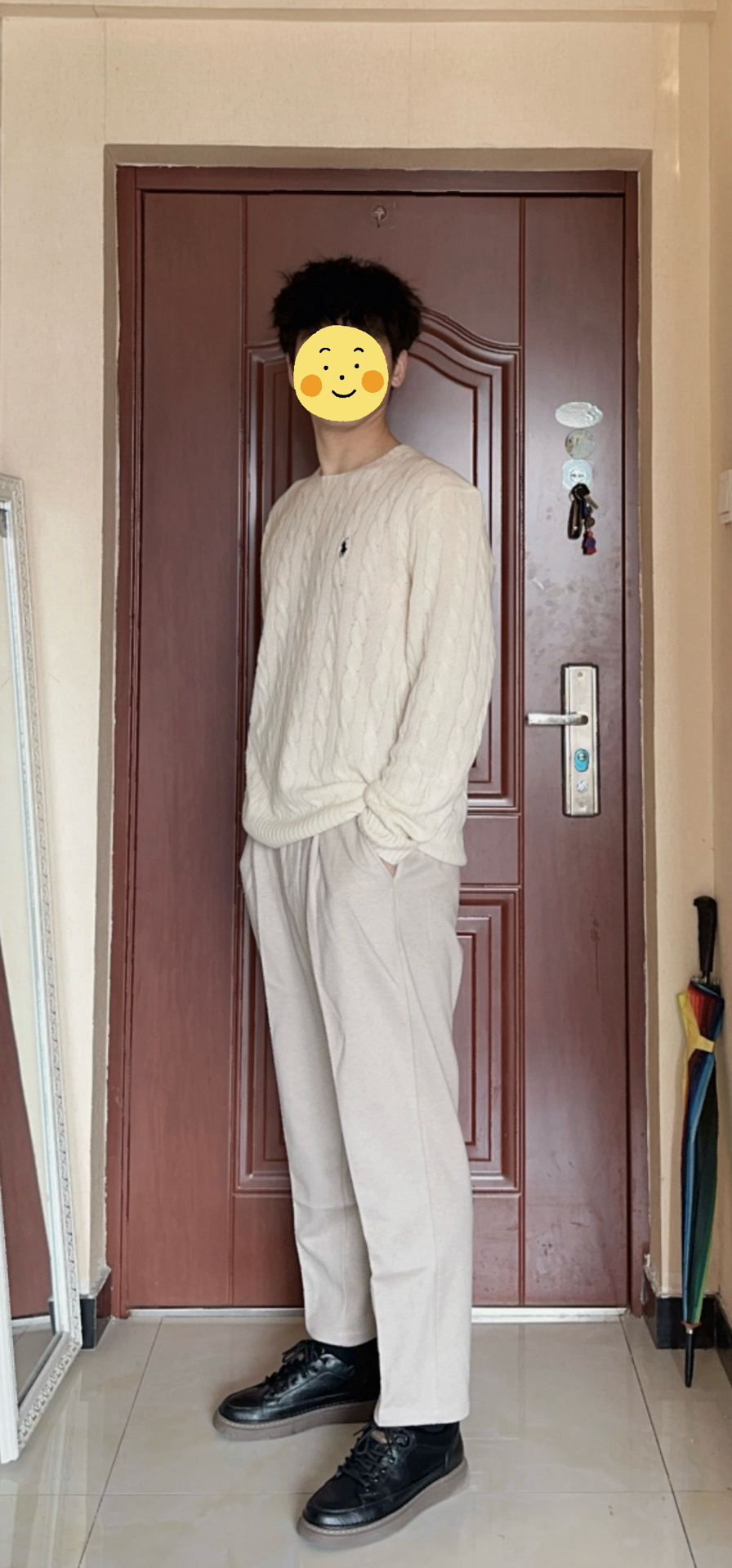 custom review-Polo Ralph Lauren FW22 Кашемировый свитер мужской кремовый