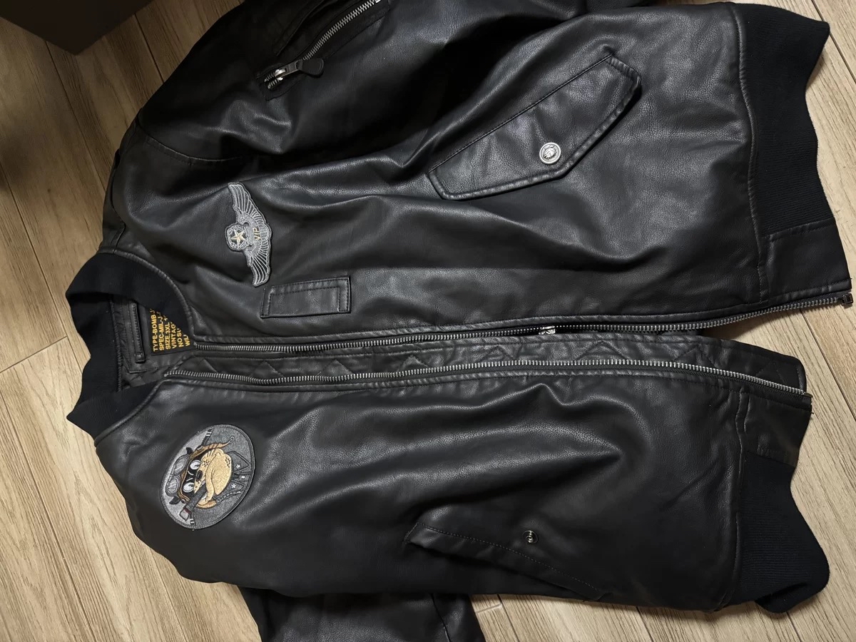 custom review-VIP Черные Мужские Кожаные Куртки