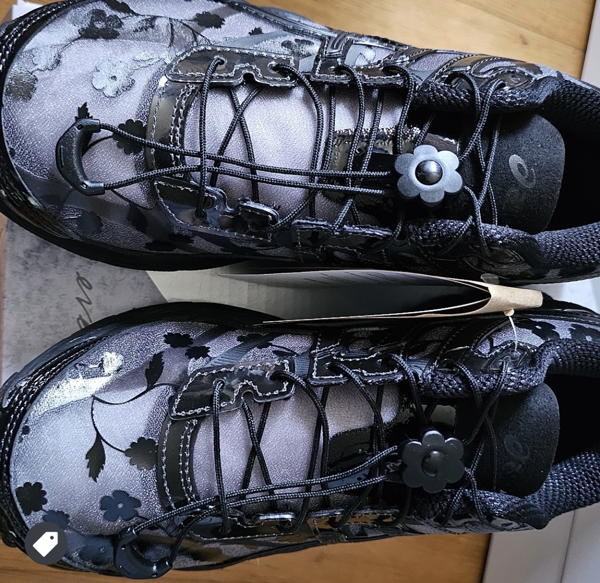 custom review-Cecilie Bahnsen x Asics Гель CUMULUS 16 Сетка Устойчивый к абразиву Низкий Топ Беговые кроссовки Унисекс Серый Черный