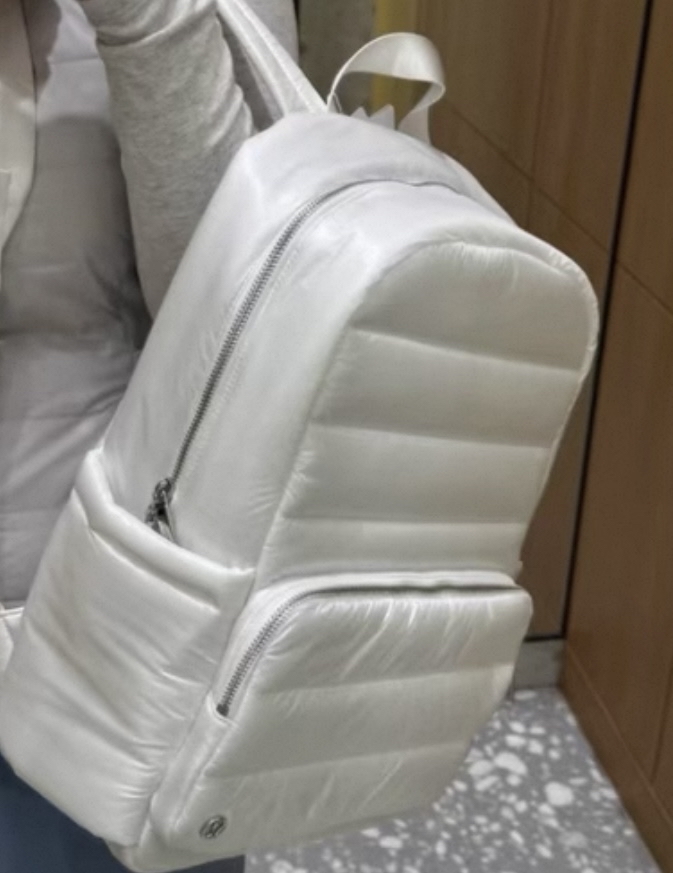 custom review-Lululemon Everywhere Водонепроницаемый Ткань Рюкзак Стандартный (Standard) Унисекс Белый